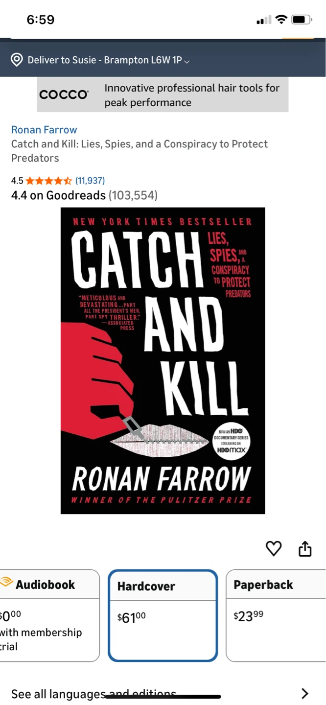 Catch and Kill by Ronan Farrow
