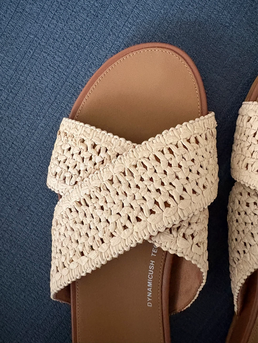 Fitflop Criss Cross Woven Slides - Natural - Size 8 - photo 4