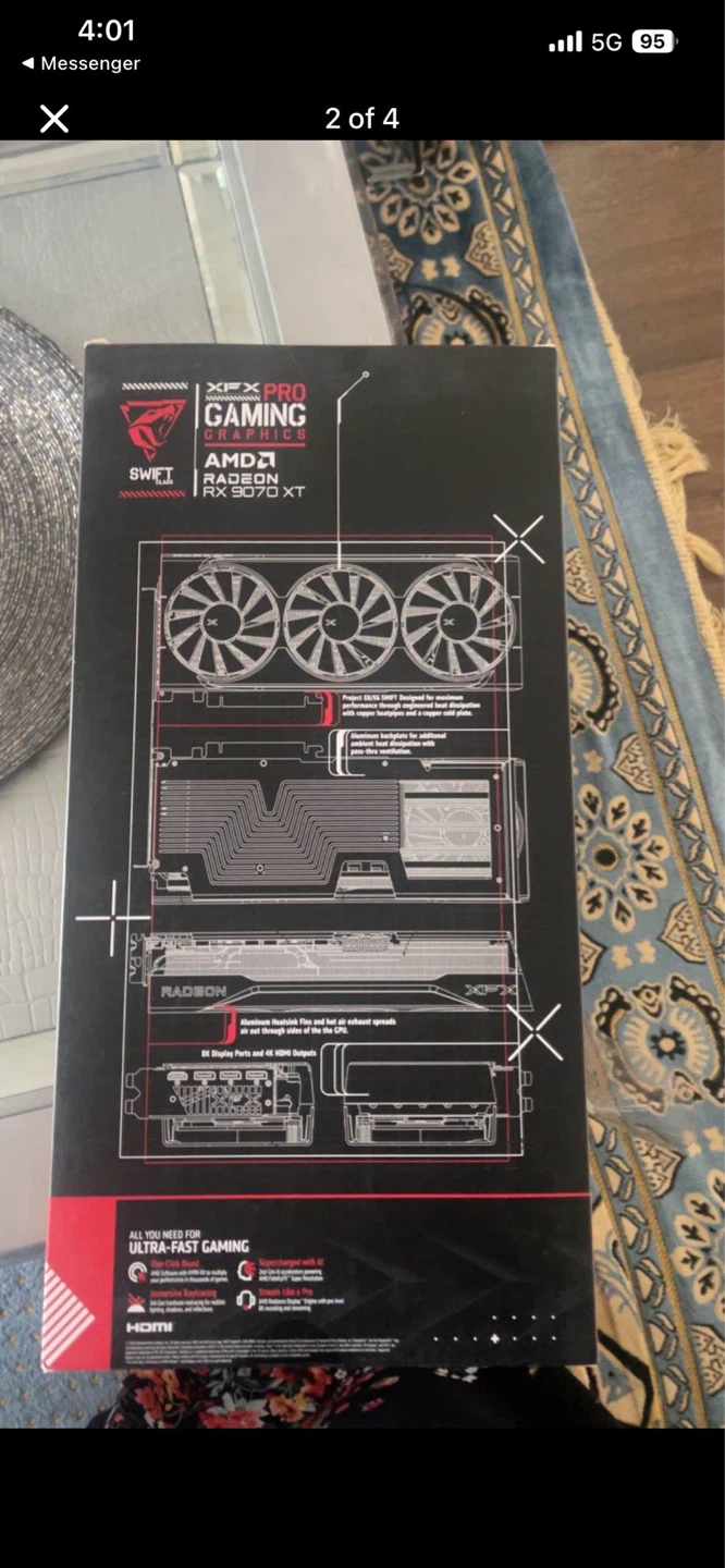 XFX RX 9070 XT Graphics Card - photo 2