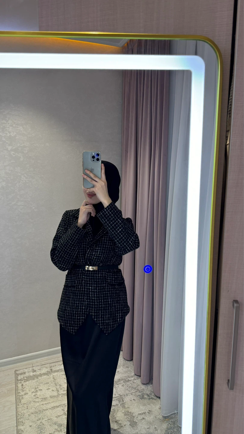 Black and White Plaid Blazer - photo 3