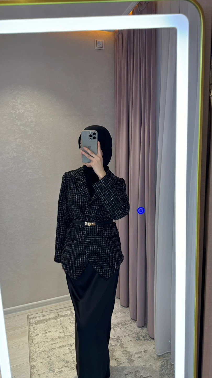 Black and White Plaid Blazer - photo 4