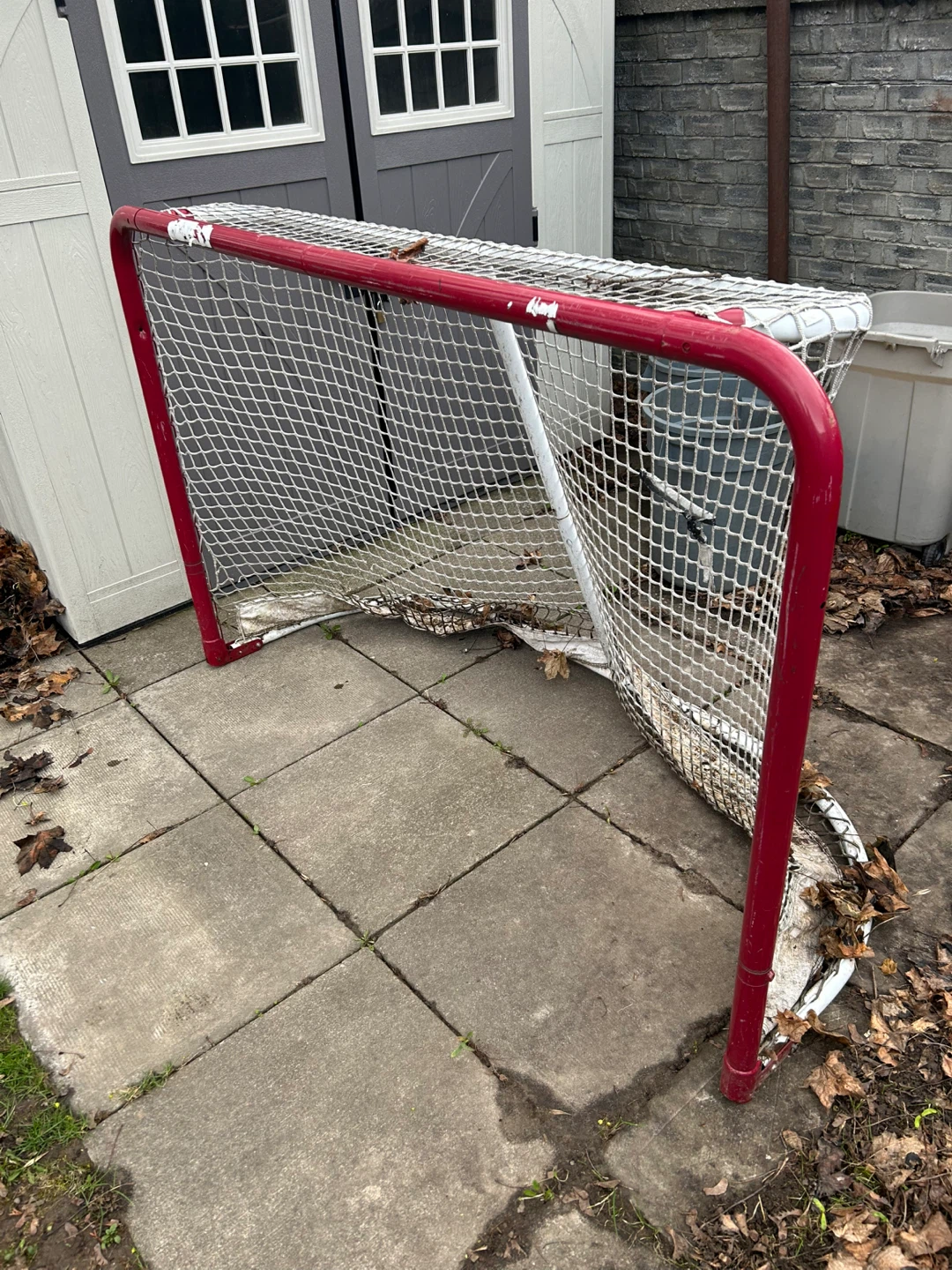 Hockey Net with Red Frame