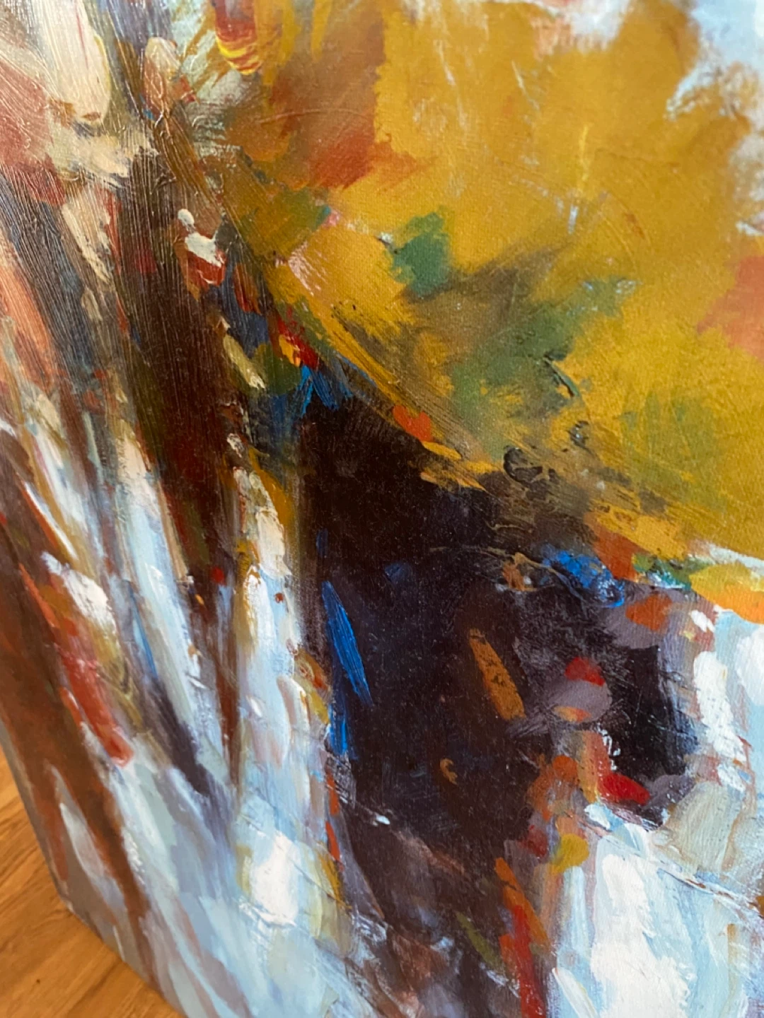 Abstract Canvas Art Print - "Rainy Day" Two-Piece Set - photo 4