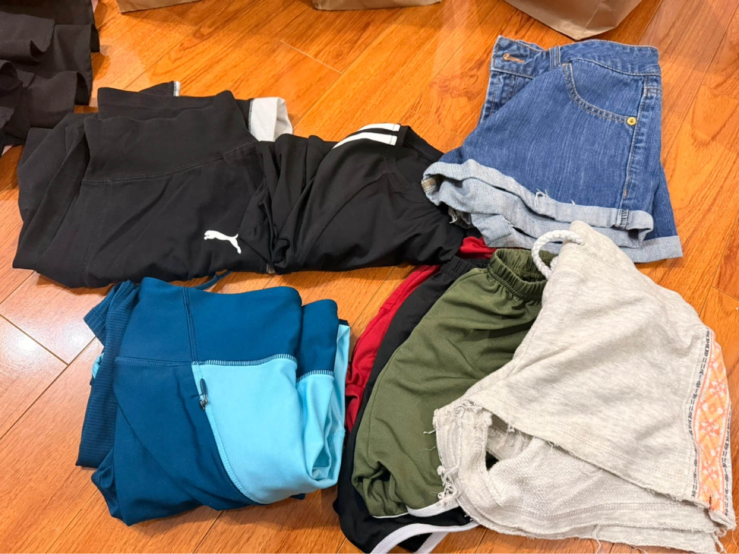 Activewear and shorts bundle