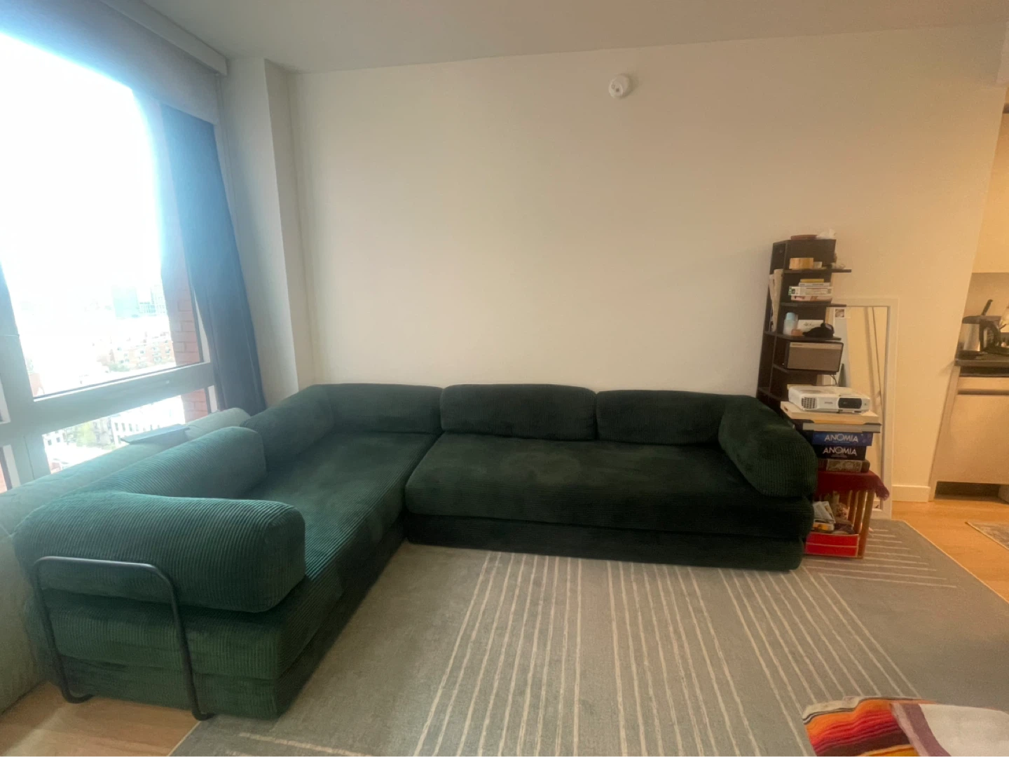 Modular Corduroy Sofa Bed - Green