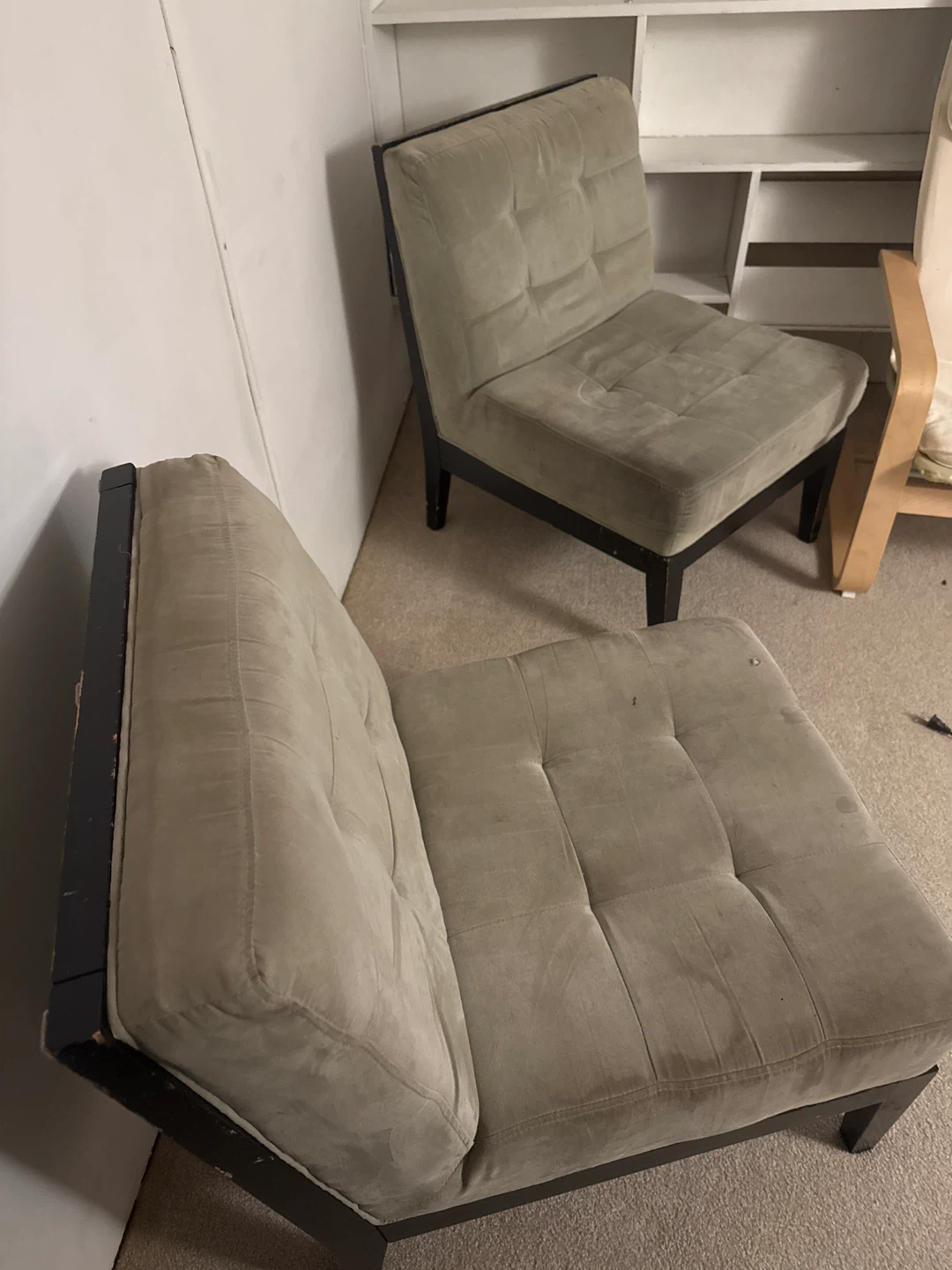 Suede Accent Chairs (Set of 2) - photo 2