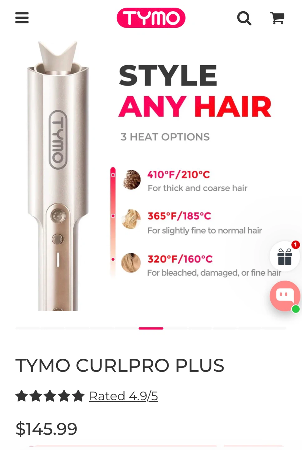 Tymo Curlpro Plus Automatic Curling Iron 1 Inch - photo 3
