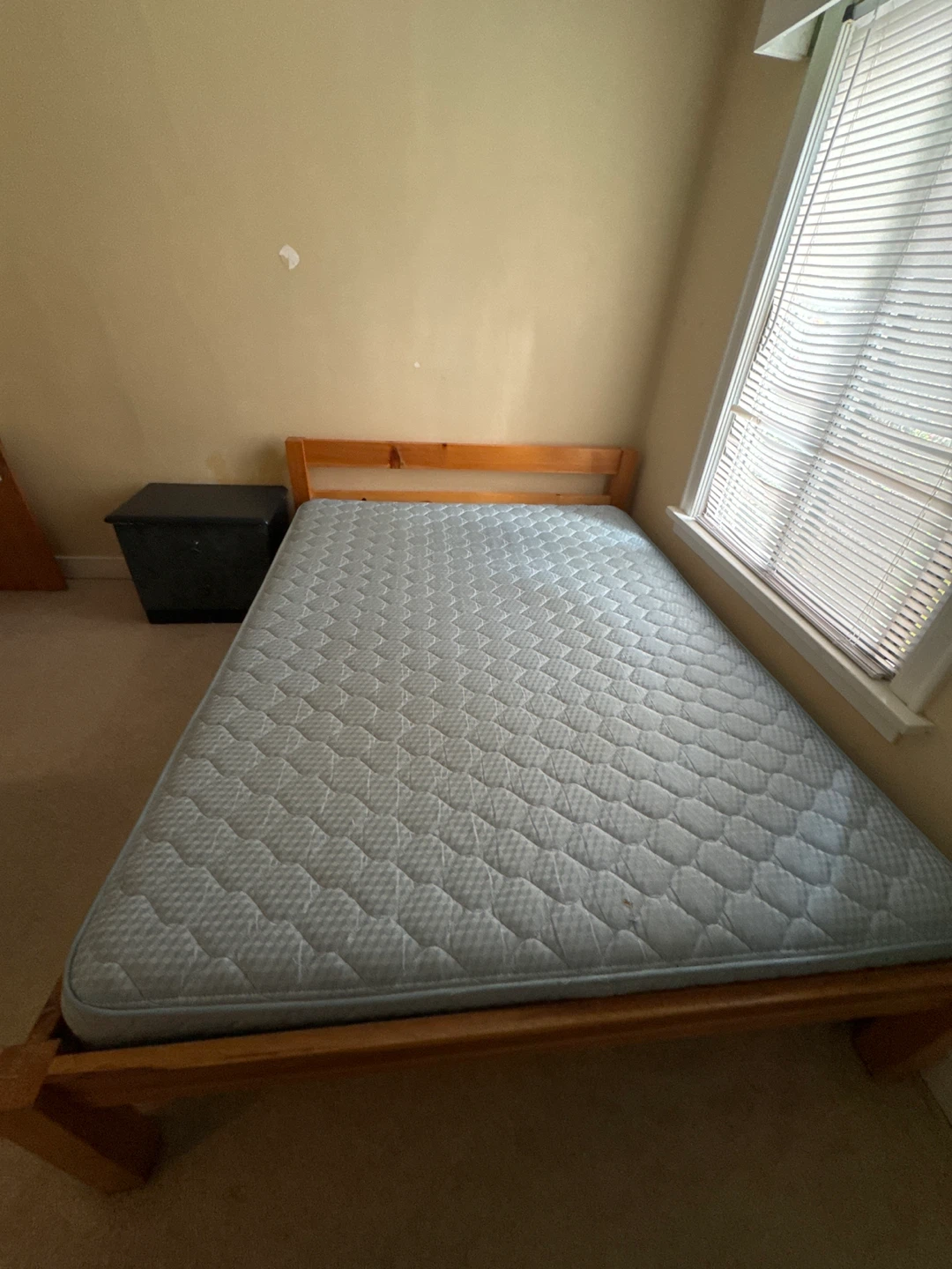 Wooden Bed Frame with Mattress - photo 2