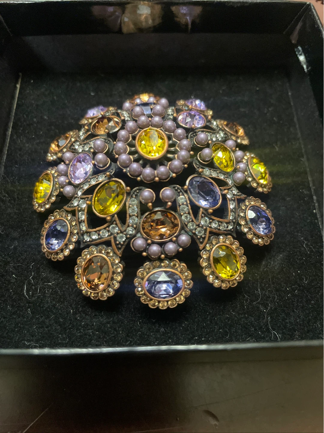 Joan Rivers Brooch with Crystals and Pearls - photo 2