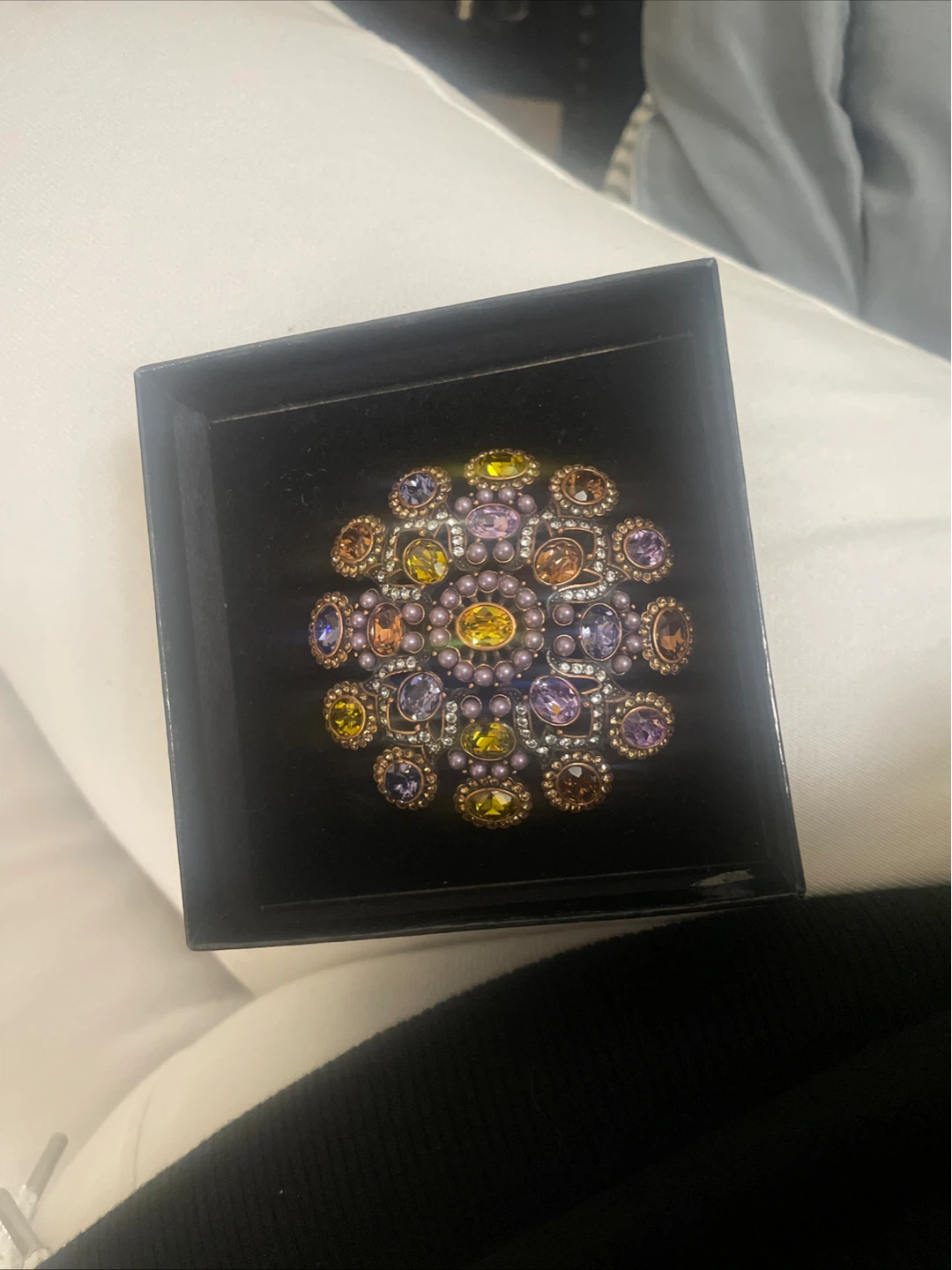 Joan Rivers Brooch with Crystals and Pearls - photo 5