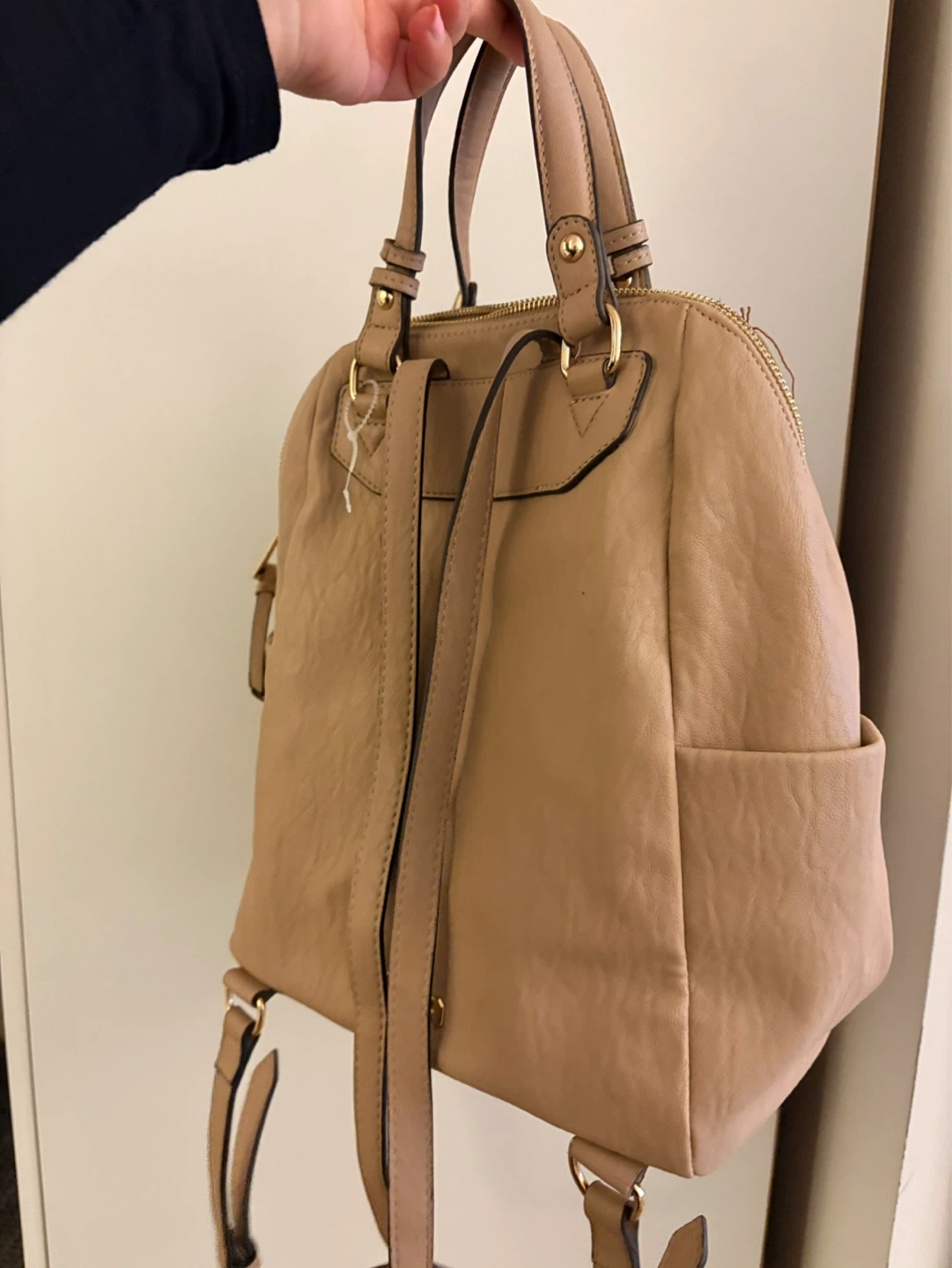Jessica Simpson Tan Backpack with Studs - photo 2