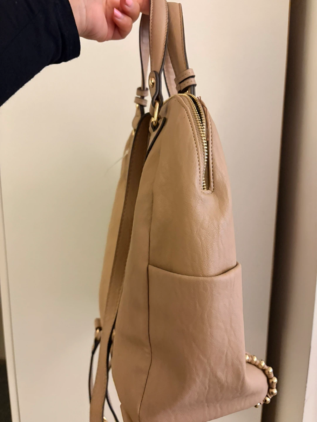 Jessica Simpson Tan Backpack with Studs - photo 3