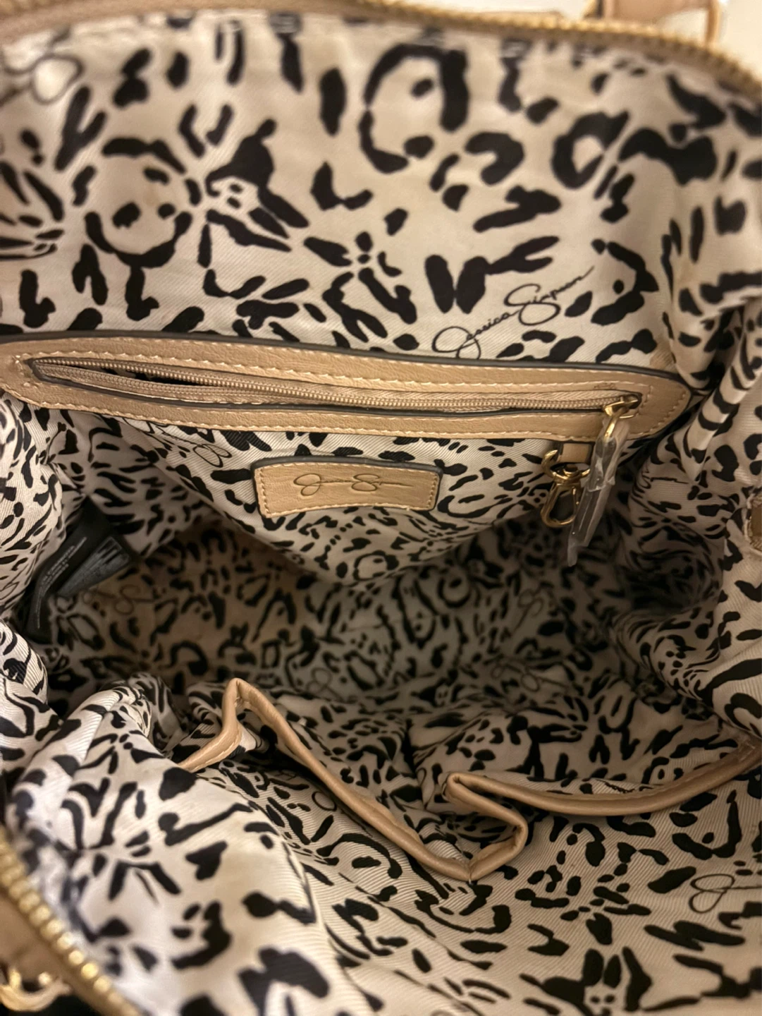 Jessica Simpson Tan Backpack with Studs - photo 4