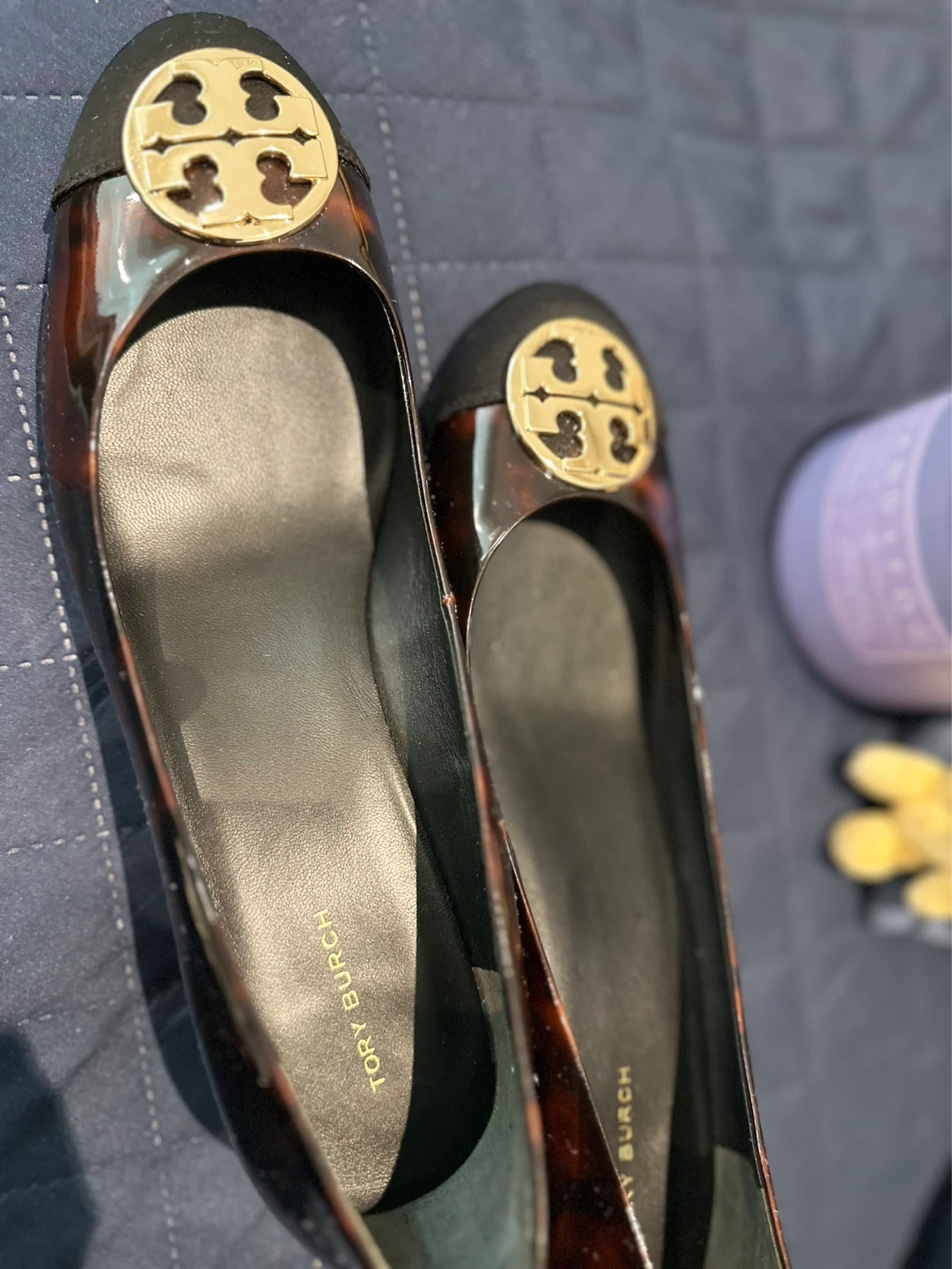 Tory Burch Tortoiseshell Ballet Flats - Size 11
