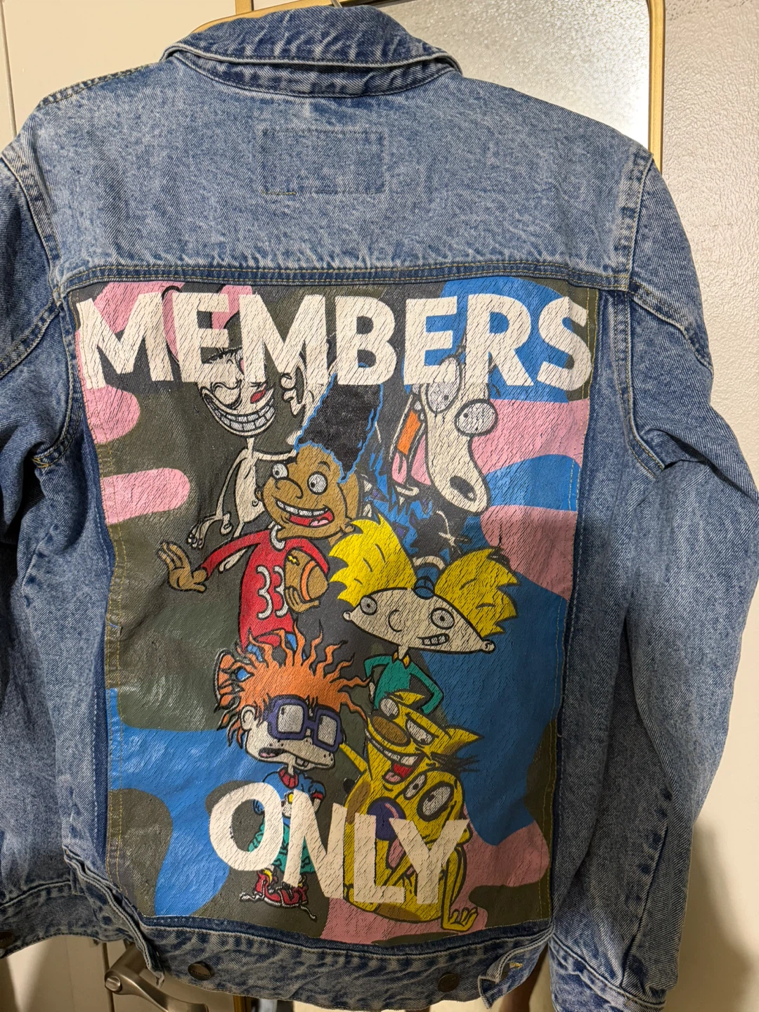Members Only x Nickelodeon Denim Jacket - Size S - photo 2