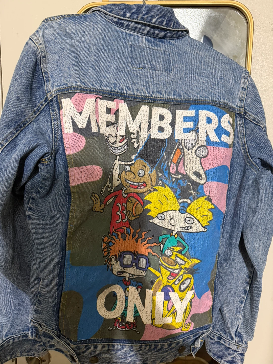 Members Only x Nickelodeon Denim Jacket - Size S