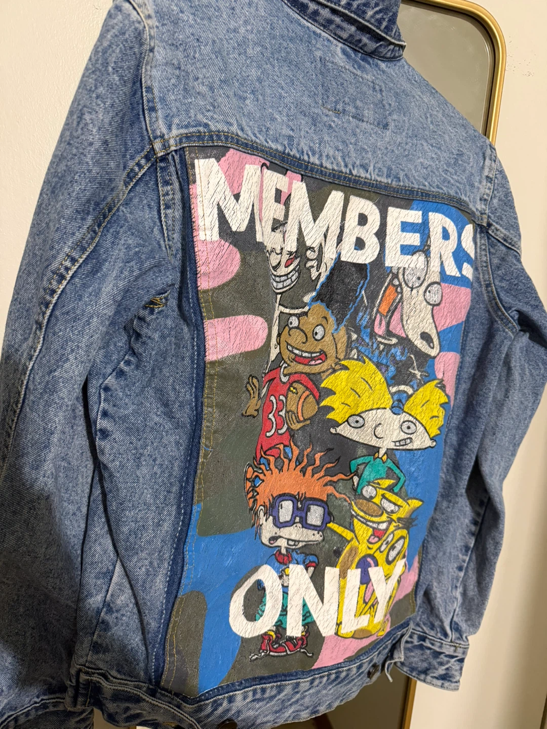 Members Only x Nickelodeon Denim Jacket - Size S - photo 3