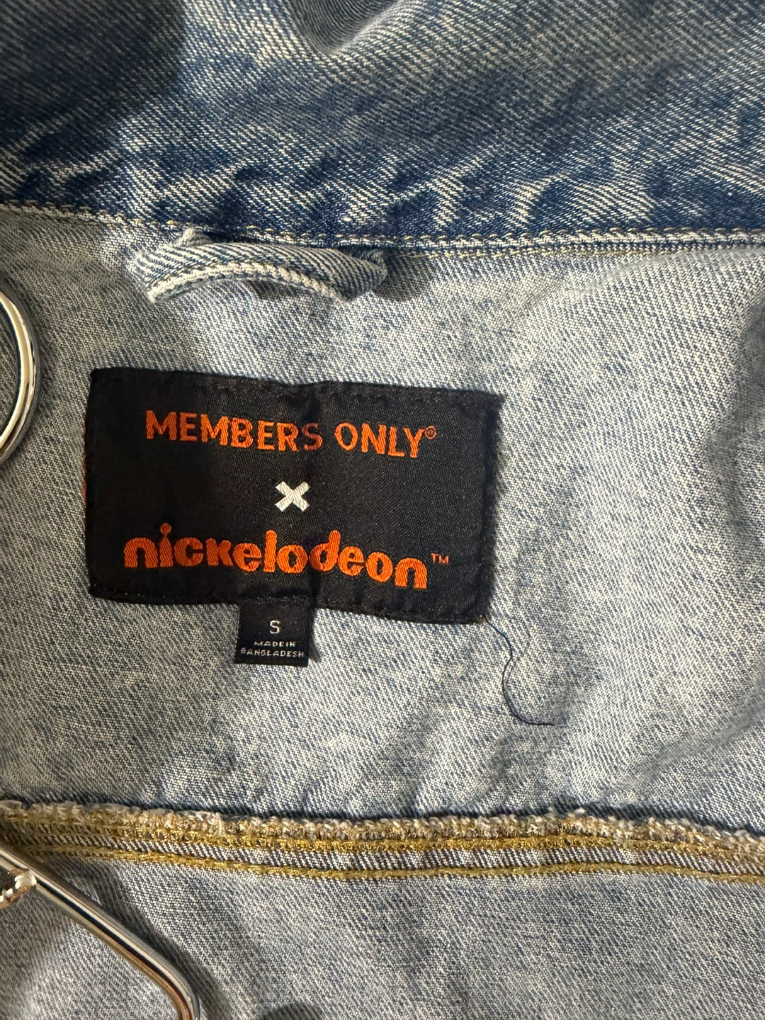Members Only x Nickelodeon Denim Jacket - Size S - photo 5