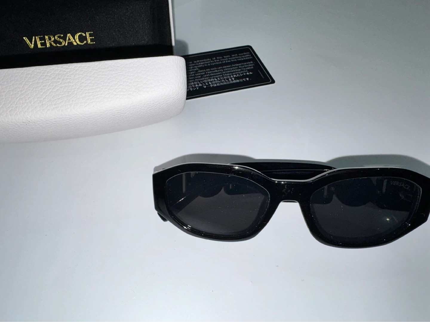 Versace Black Sunglasses with Case - photo 4
