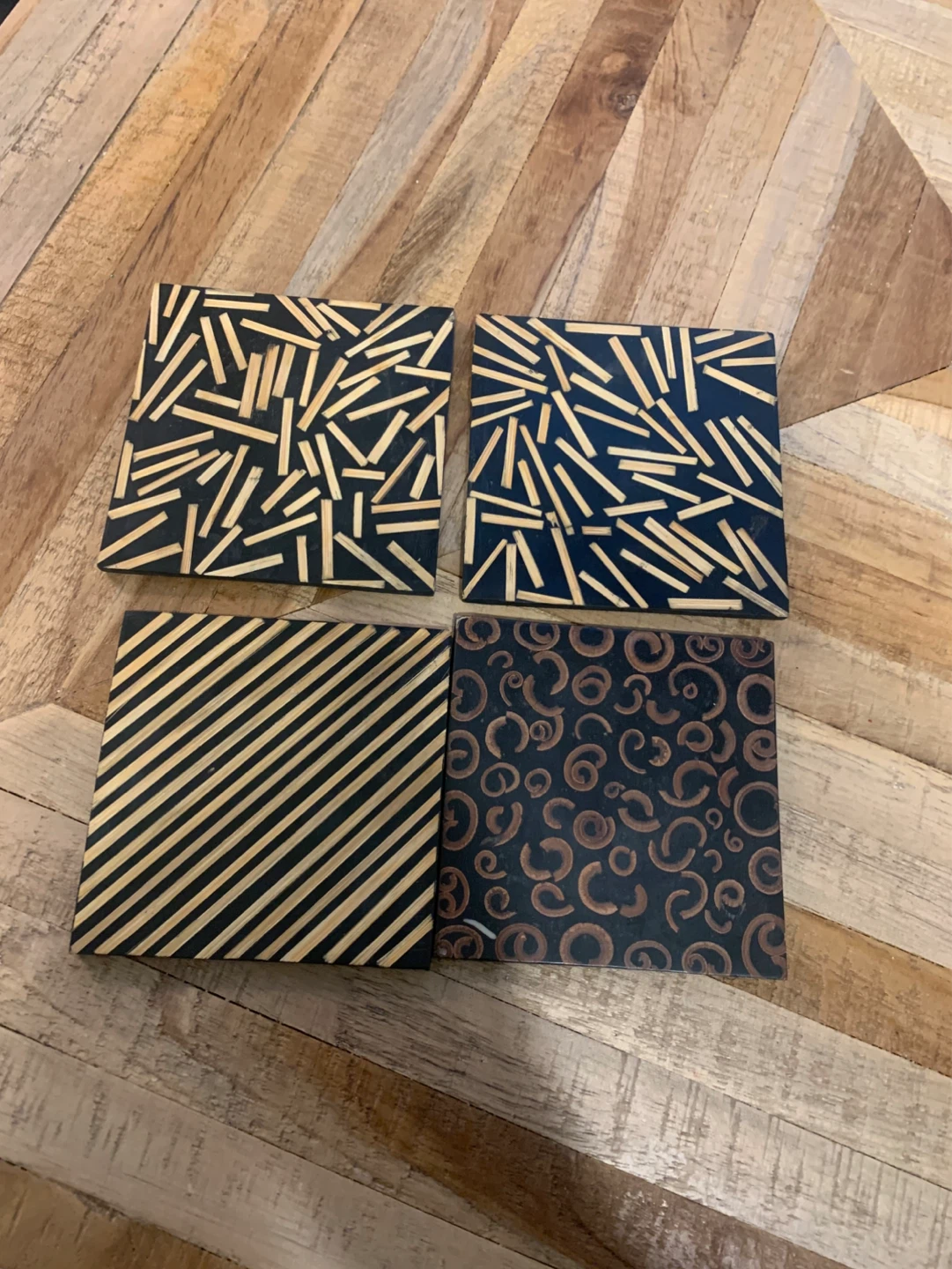 Set of 4 Decorative Coasters