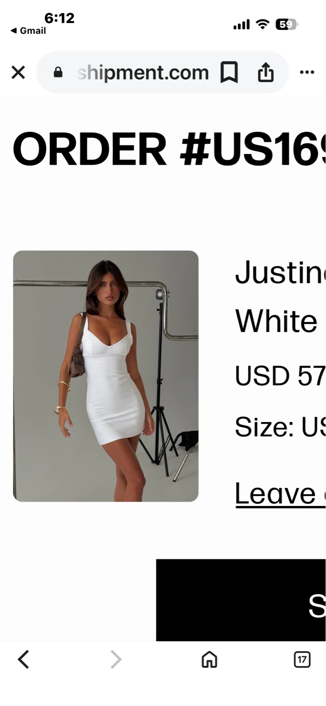 White Justine Mini Dress