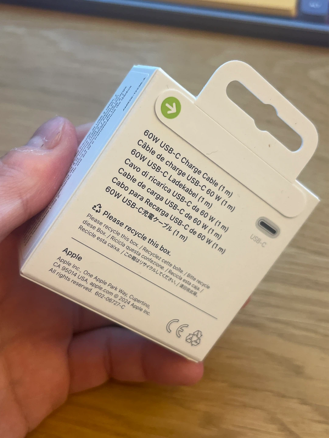 Apple Official 60W USB-C Charge Cable (1m) - photo 2
