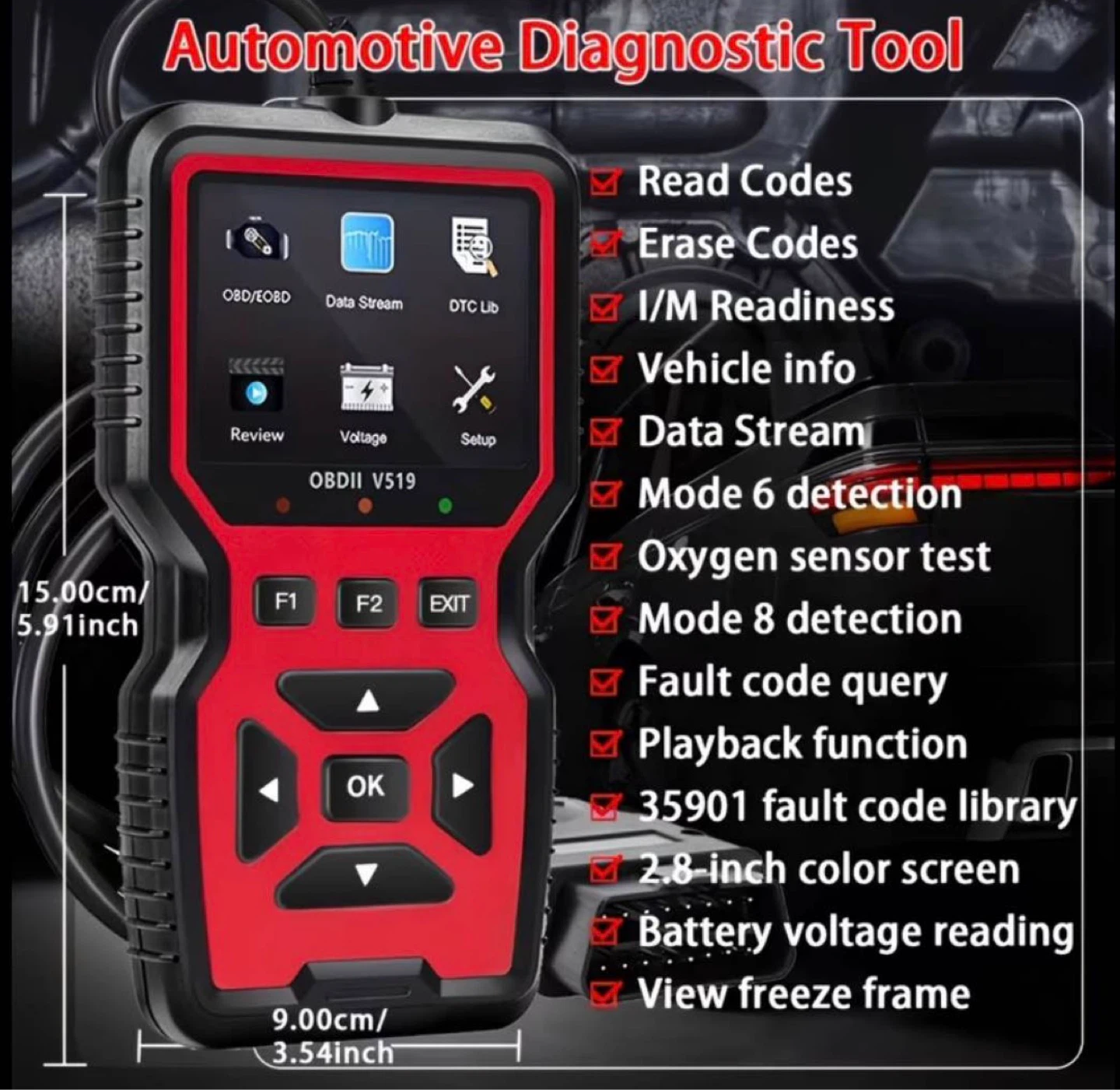 OBD2 Automotive Diagnostic Tool Scanner - photo 4