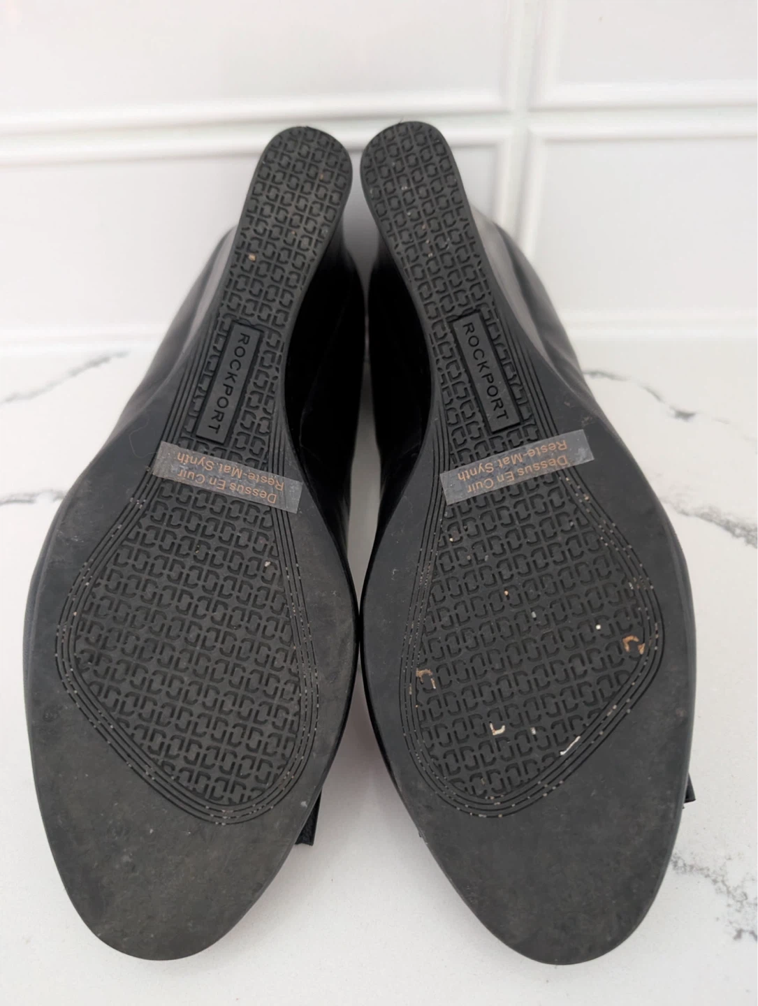 Rockport Women's Black Wedge Shoes with Bow - photo 4