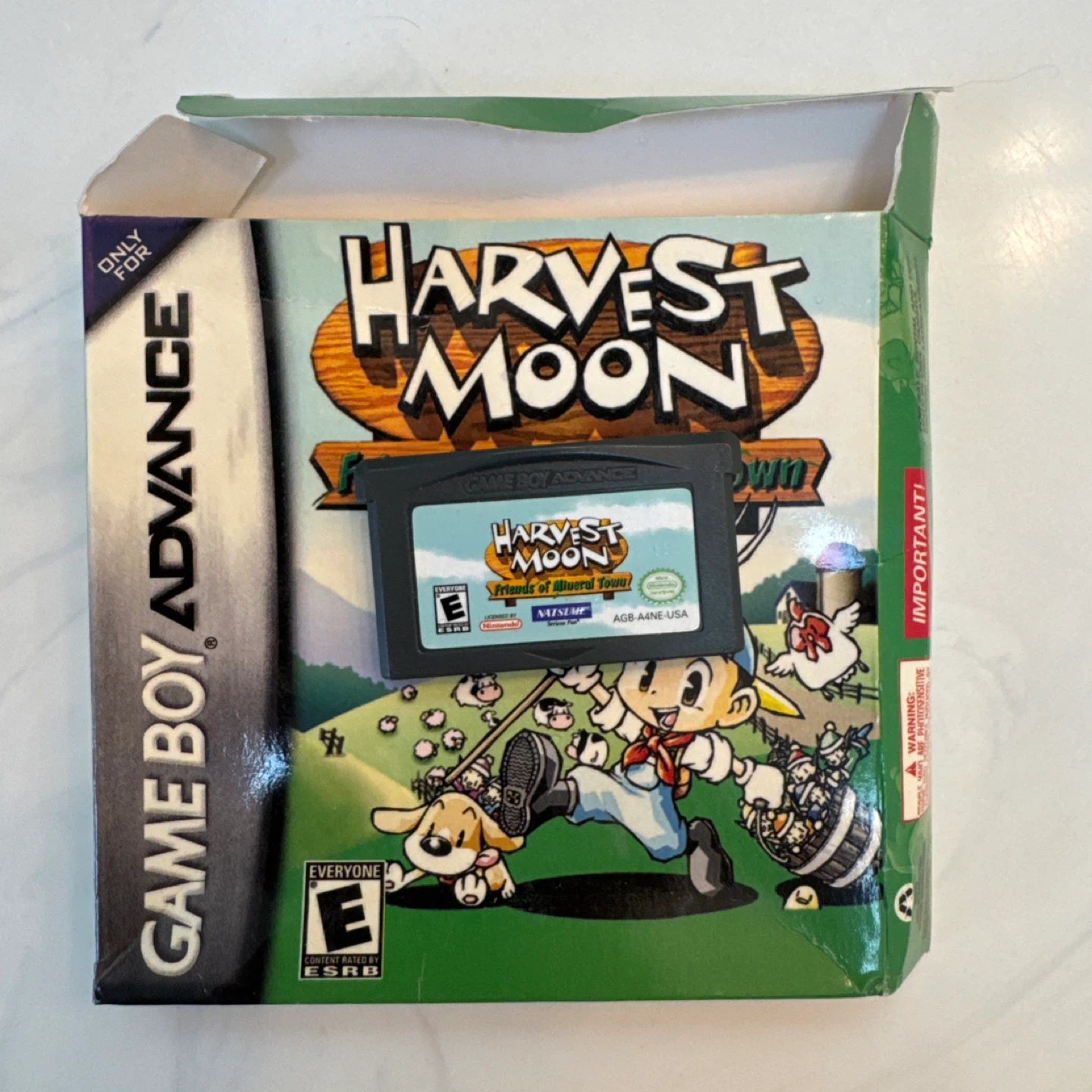 Harvest Moon: Friends of Mineral Town Game Boy Advance Game