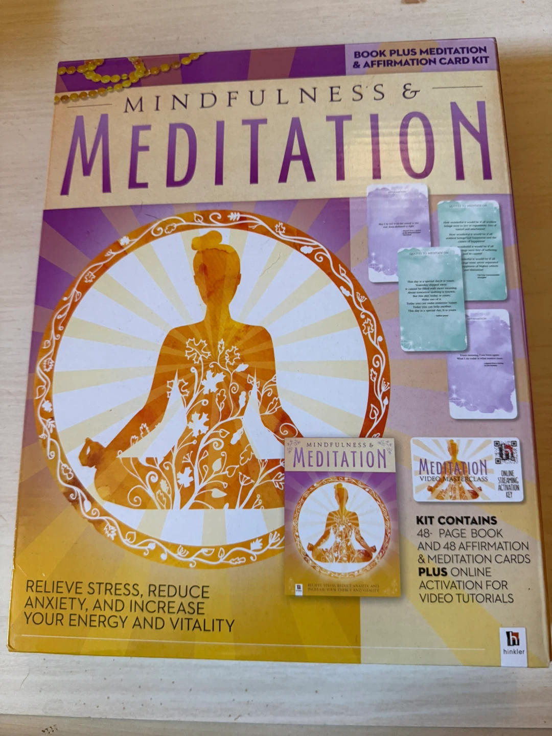 Mindfulness & Meditation Book, Cards, and Online Videos Kit