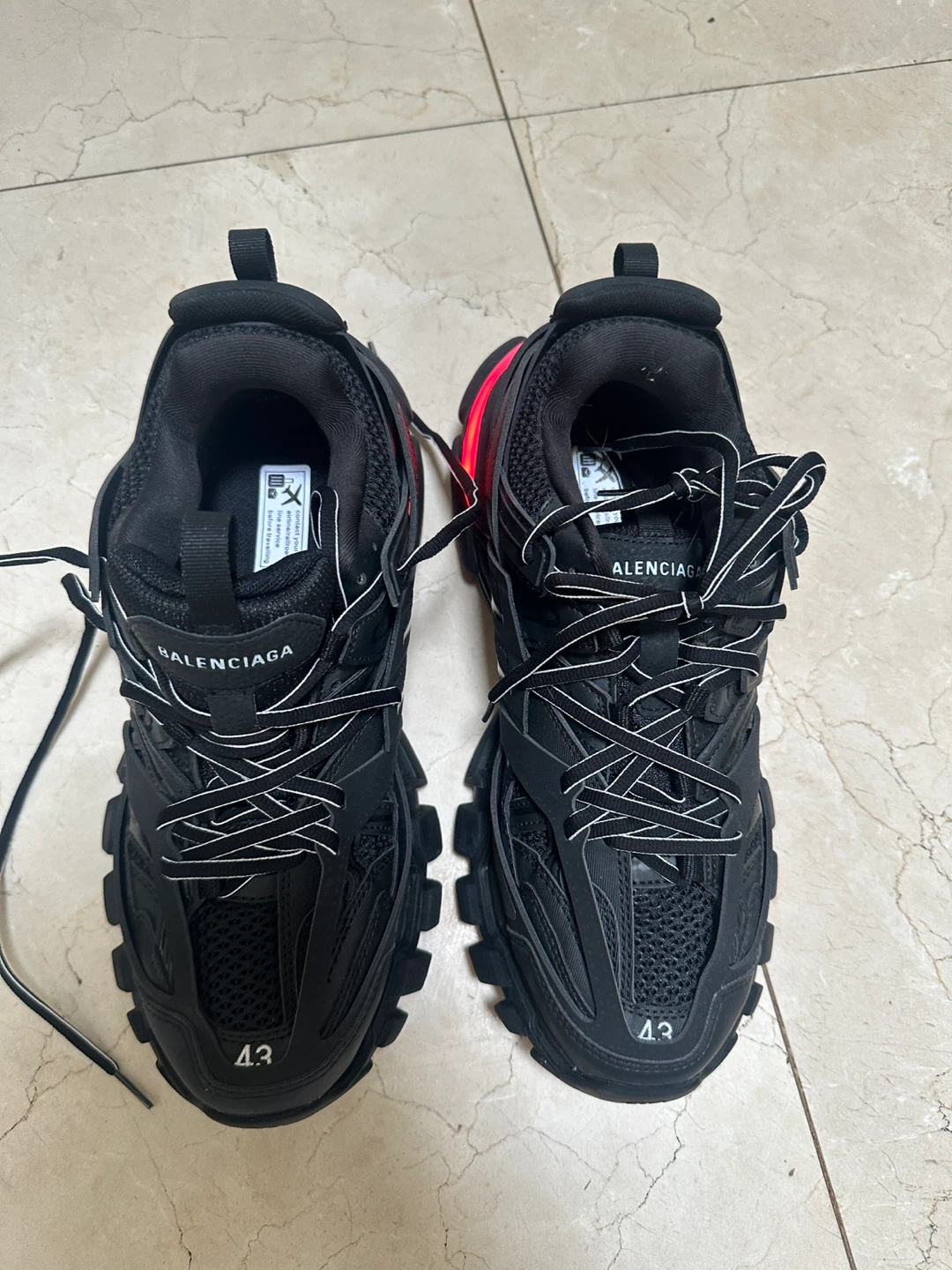 Balenciaga Track 2 Sneakers - Black - Size 10 - photo 2