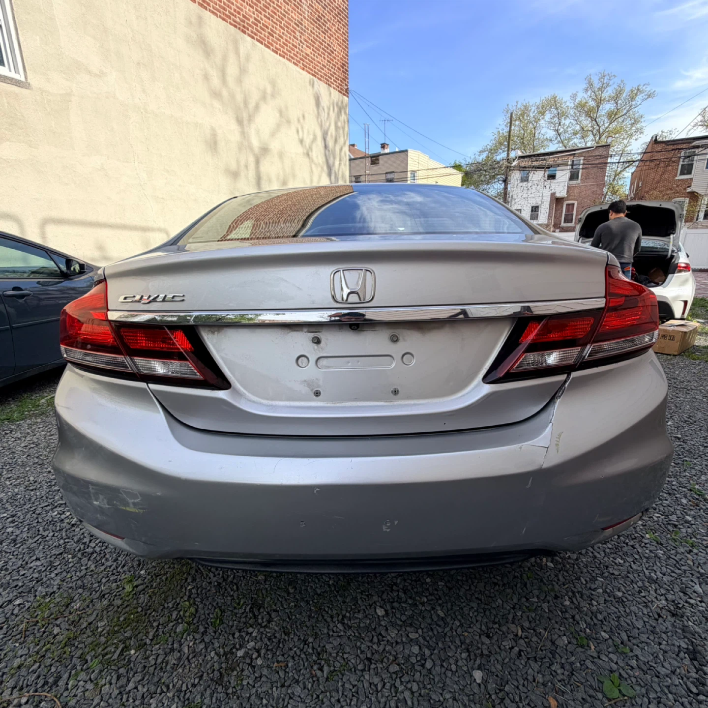 2014 Silver Honda Civic Sedan ckean title - photo 4