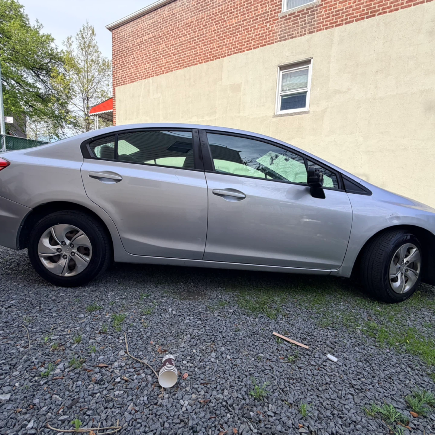 2014 Silver Honda Civic Sedan ckean title - photo 3