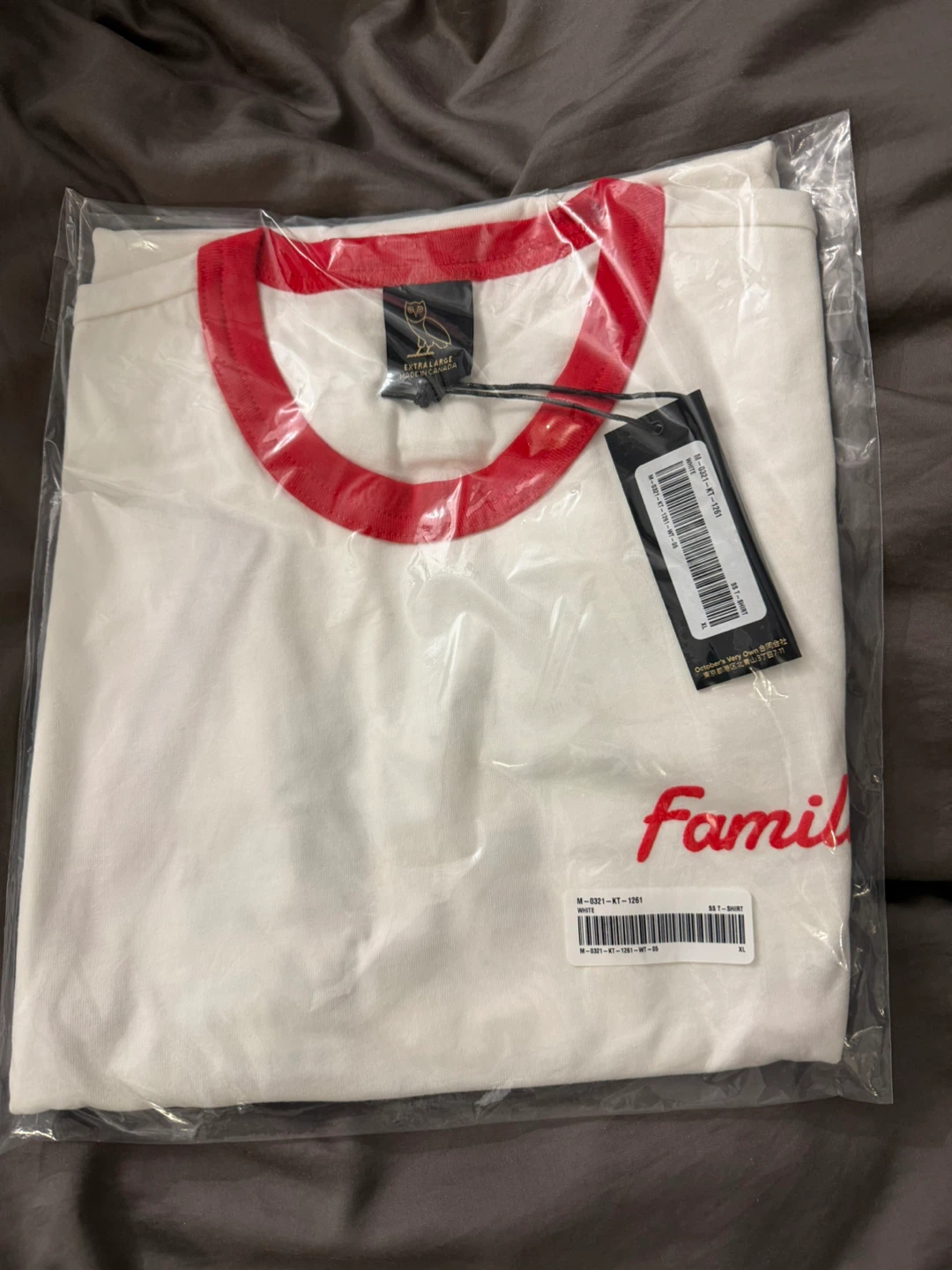 OVO "Family" Ringer T-Shirt White XL