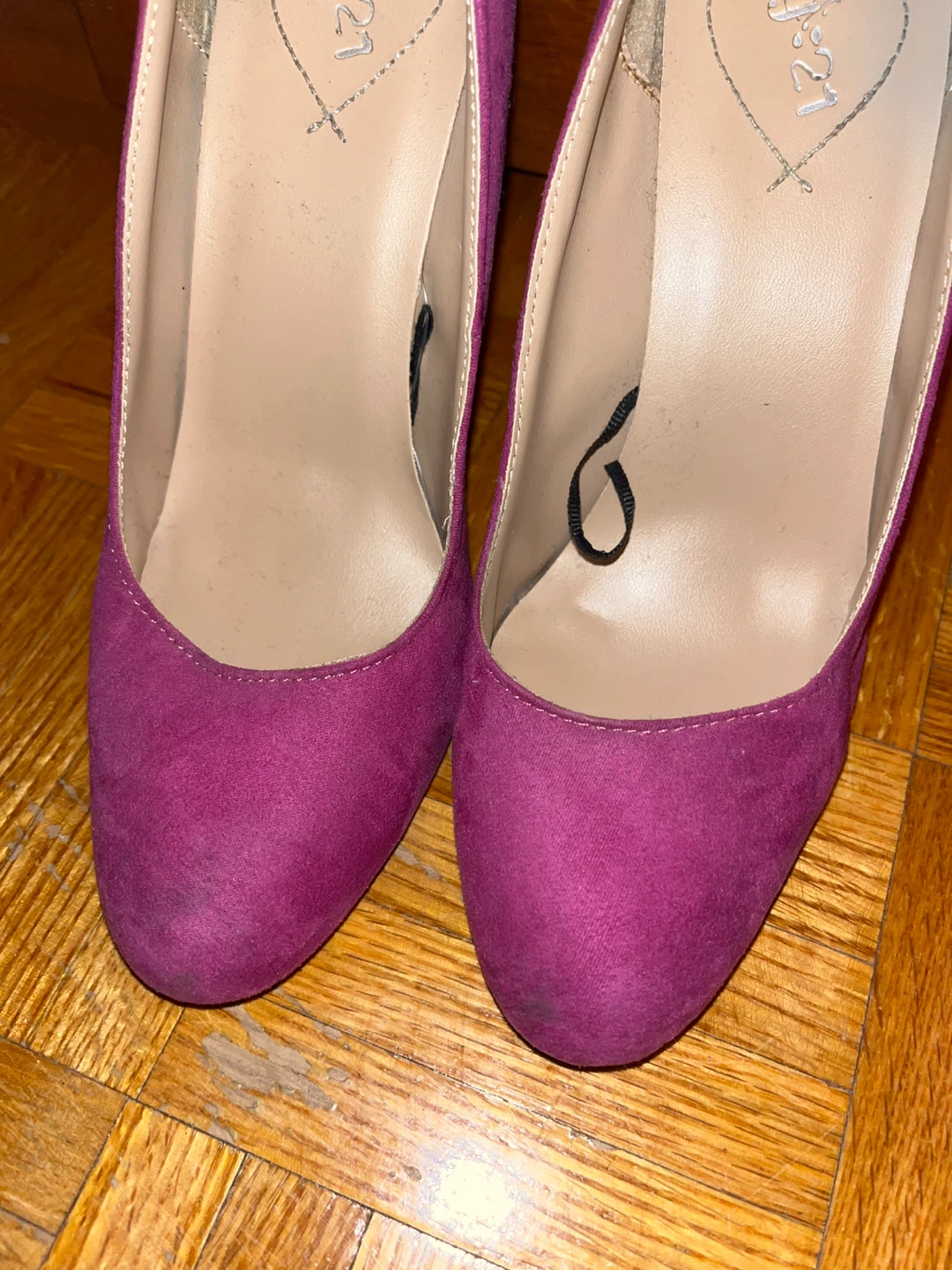 Women's Fuchsia Suede Pumps - photo 4