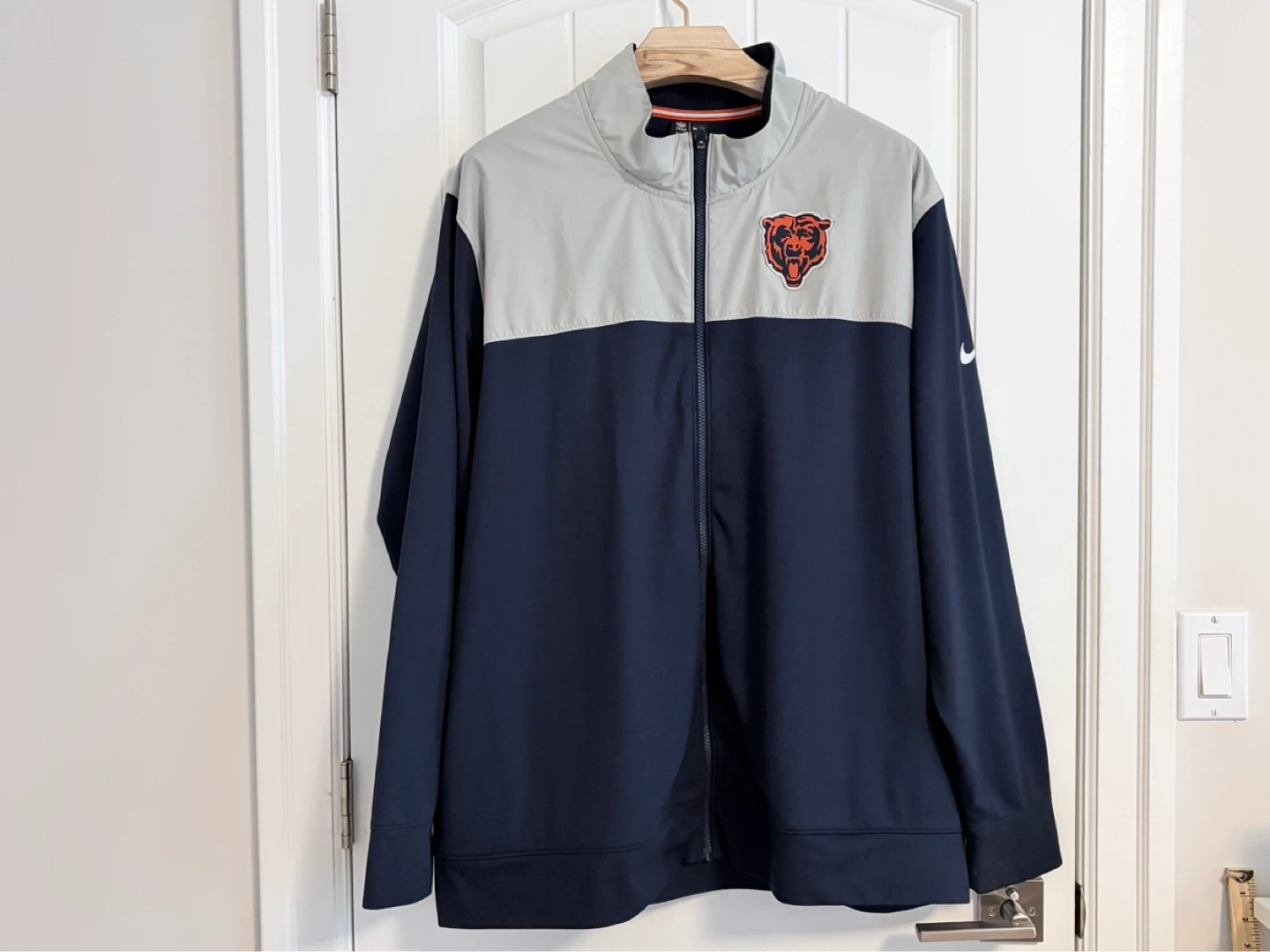 Authentic Nike NFL Chicago Bears Fill Zip Jacket Men’s 3XL
