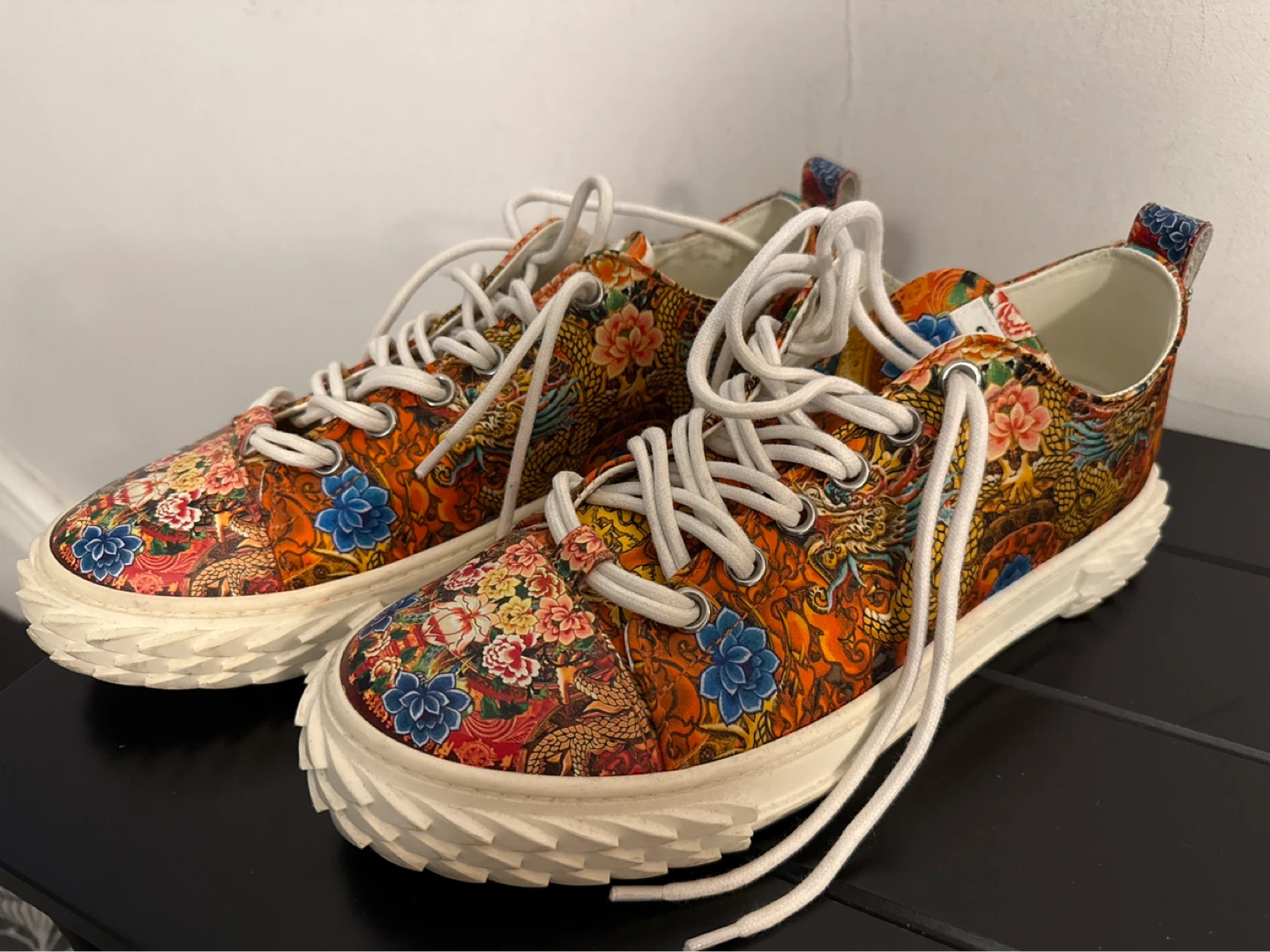 Giuseppe Zanotti "Dragon & Floral" Sneakers - photo 5