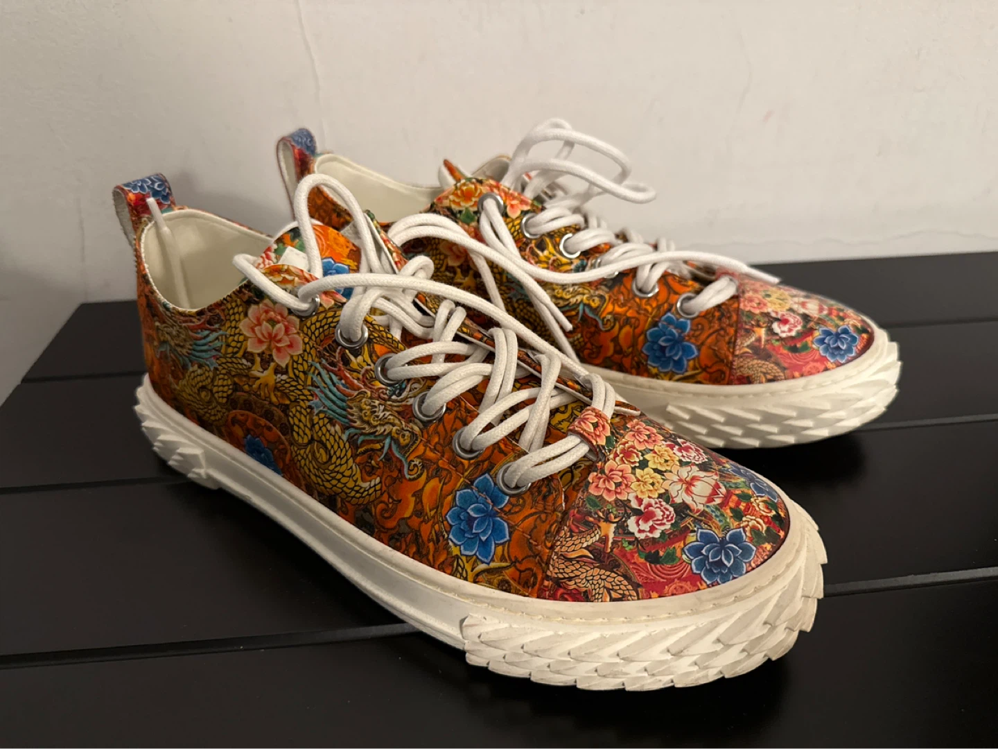 Giuseppe Zanotti "Dragon & Floral" Sneakers
