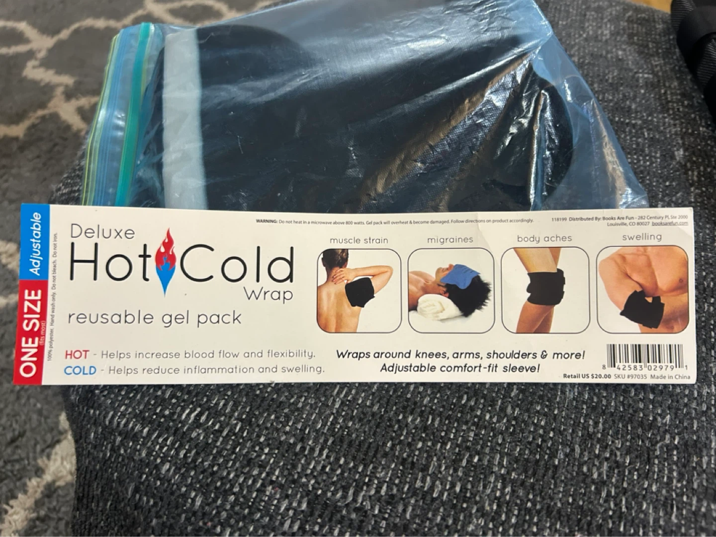 Deluxe Hot Cold Wrap Reusable Gel Pack