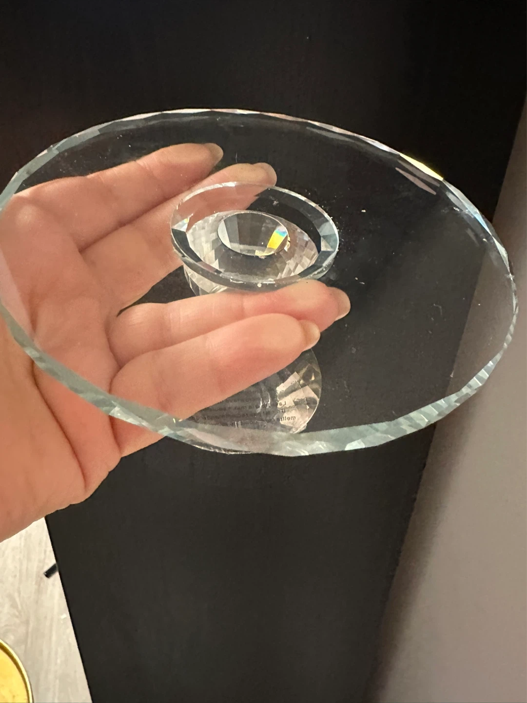 Set of 3 Clear Glass Pedestal Trays - photo 5