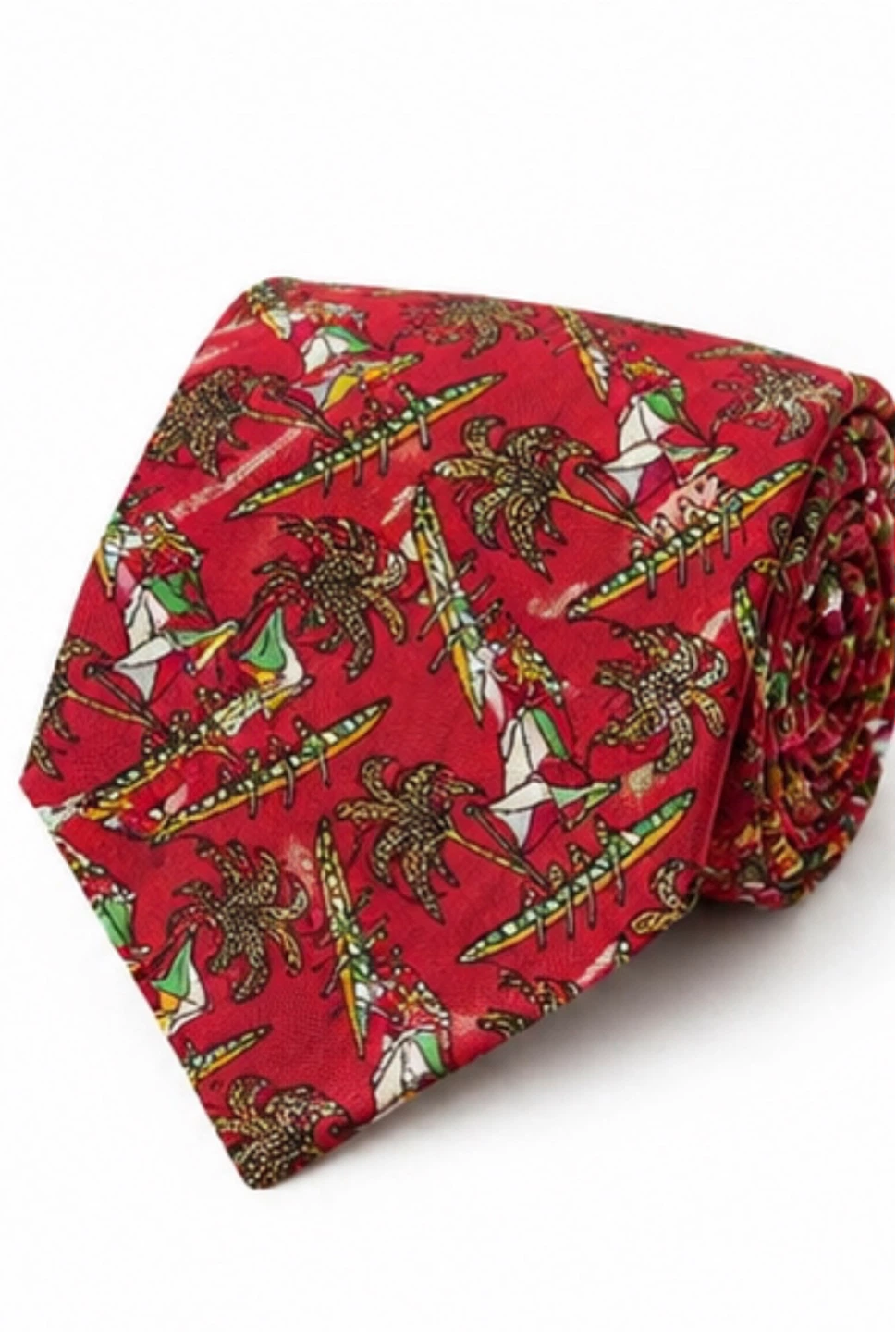 Salvatore Ferragamo Red Silk Tie