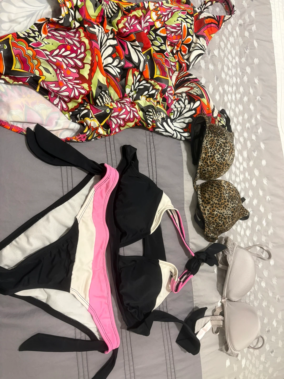 Swimwear Bundle - Tankini Top and 2 Bikini Tops