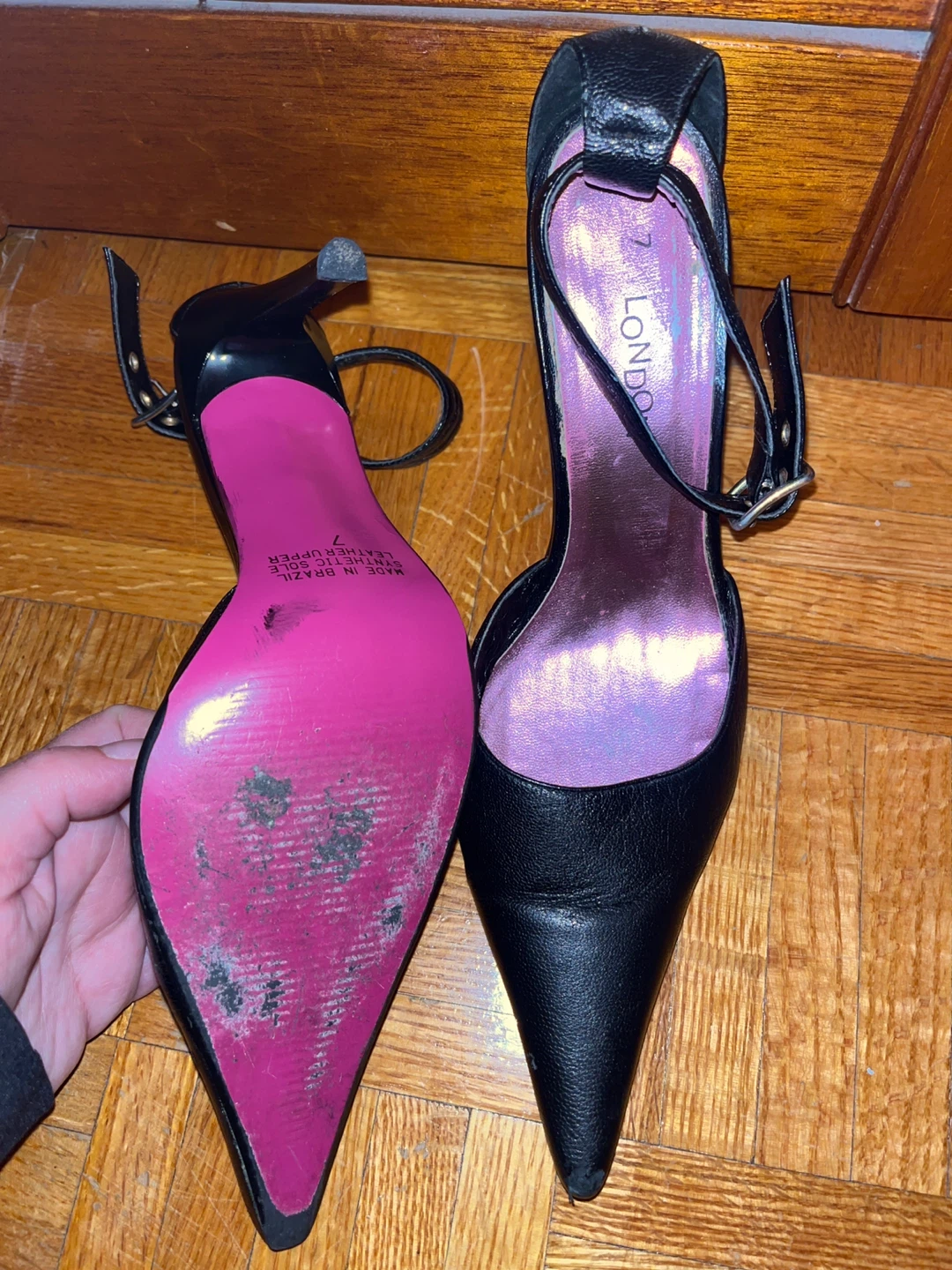 Beautiful Black Stiletto Heels with Ankle Strap - photo 3