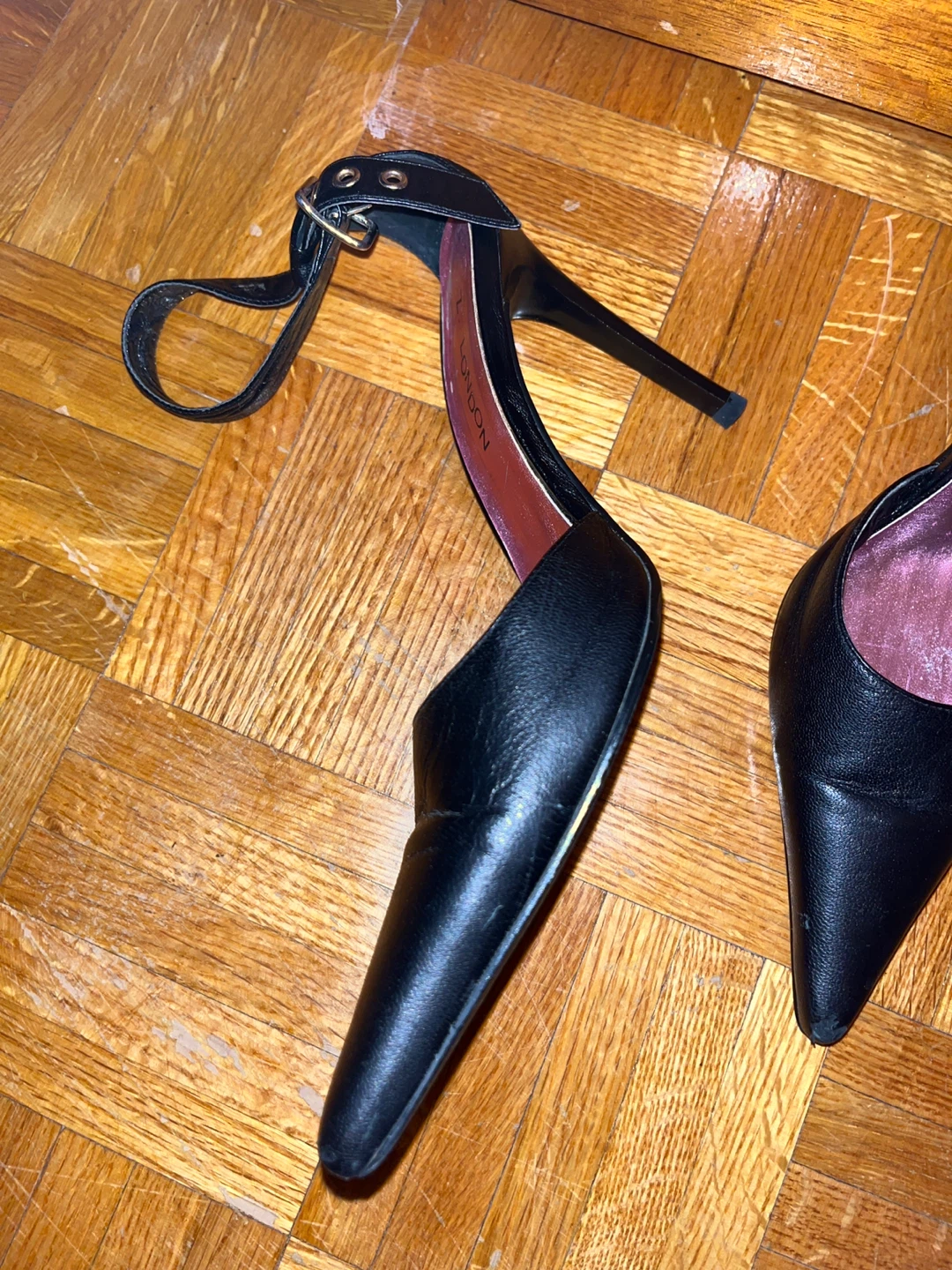 Beautiful Black Stiletto Heels with Ankle Strap - photo 2
