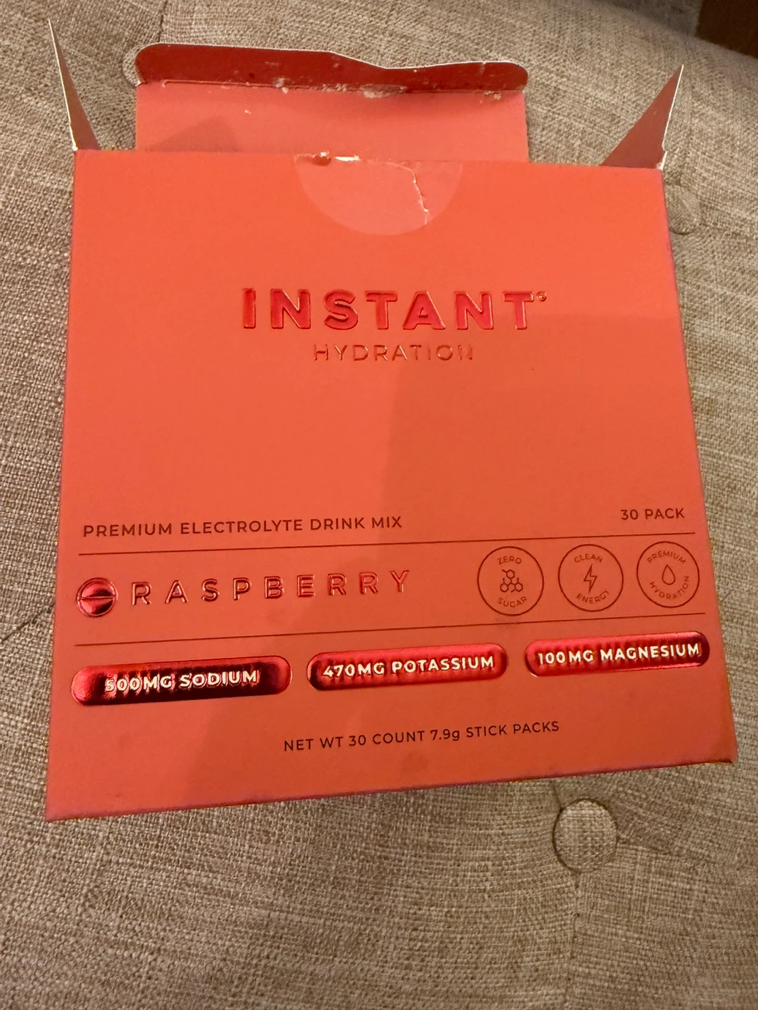 Instant Hydration Raspberry Drink Electrolyte Mix