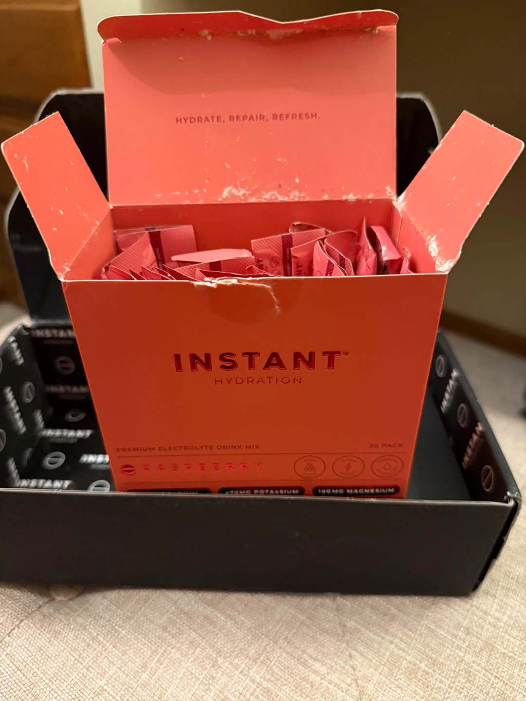 Instant Hydration Raspberry Drink Electrolyte Mix - photo 3