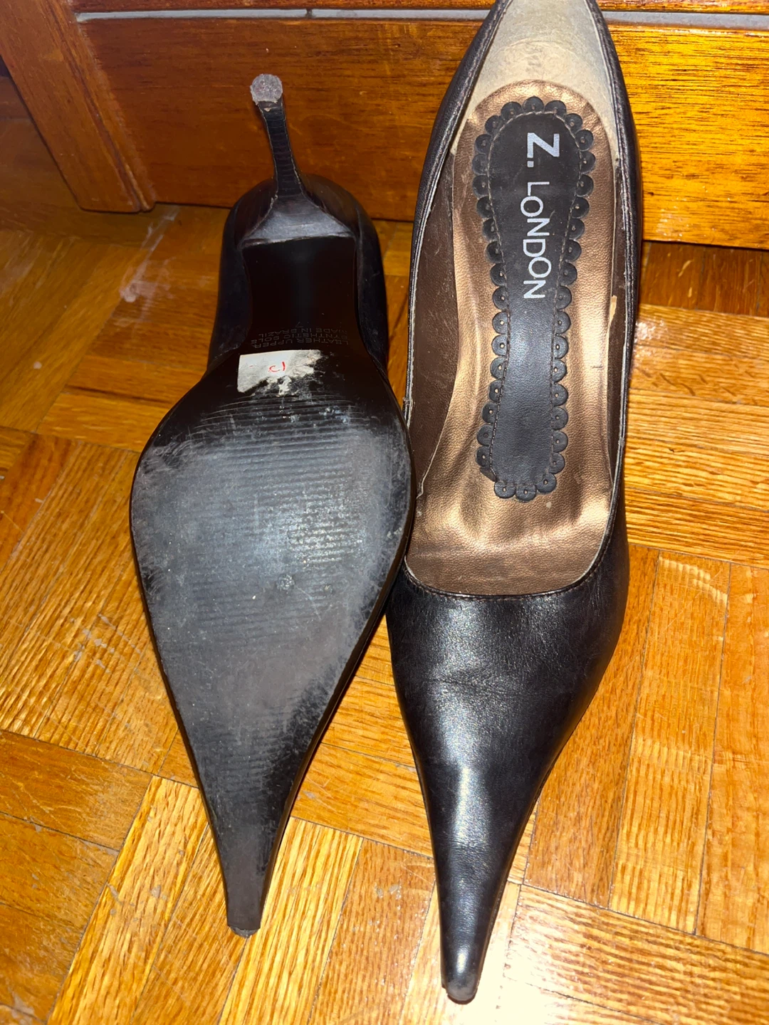 Z. London Brown Pointed Toe Heels - photo 3