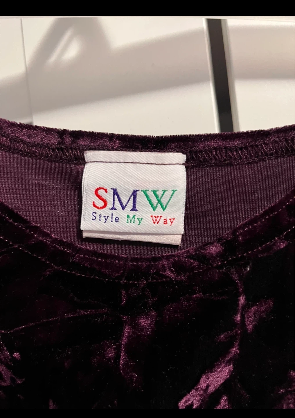 SMW Burgundy Velvet Tank Top and Mini Skirt - photo 4