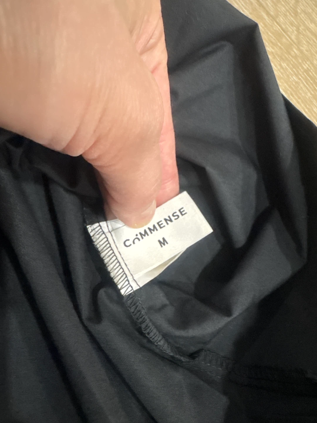 Commense Black Tiered Midi Dress Size M - photo 3