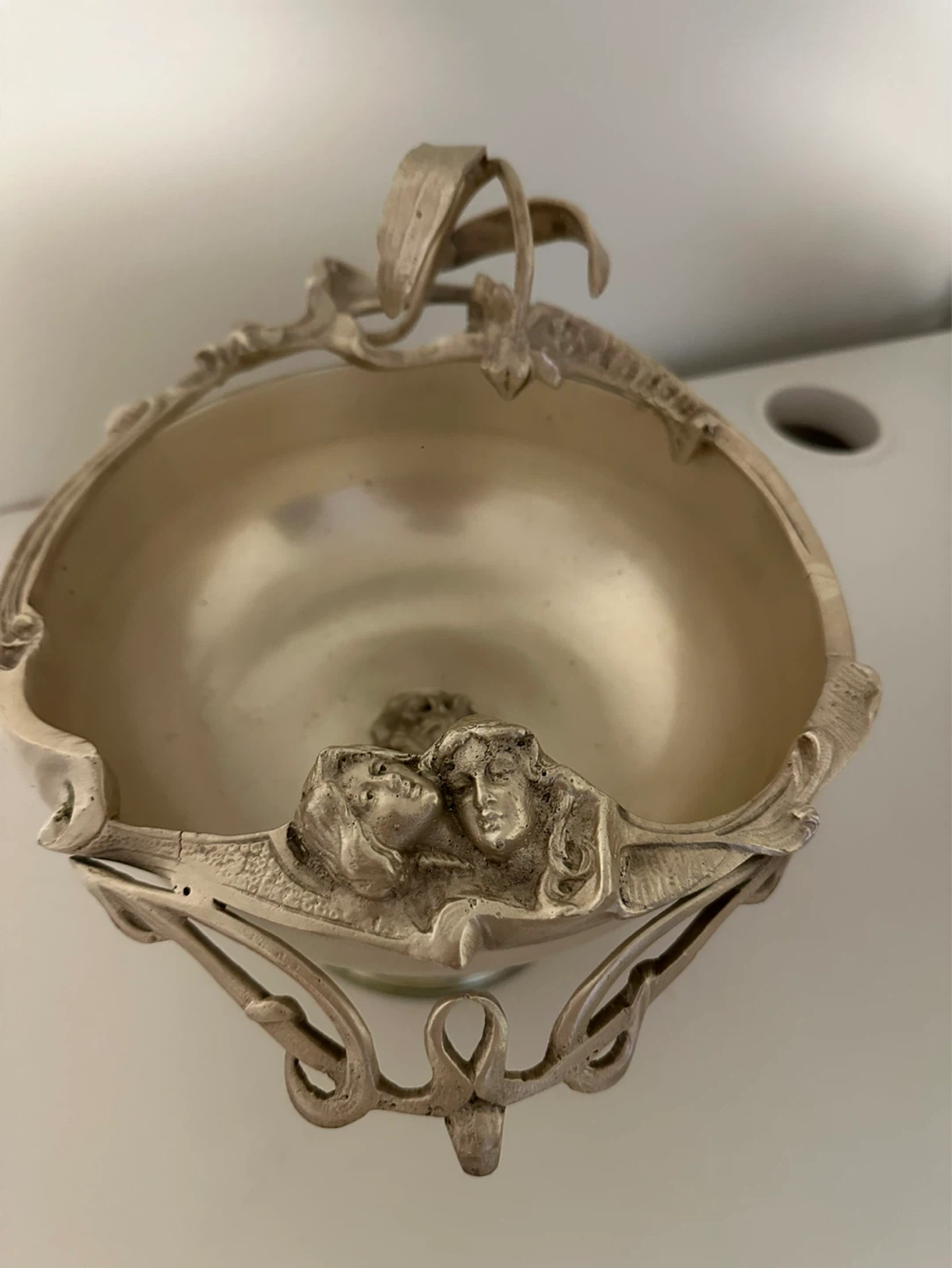 Pair of Vintage Art Nouveau Silver Plated Bowls - photo 4